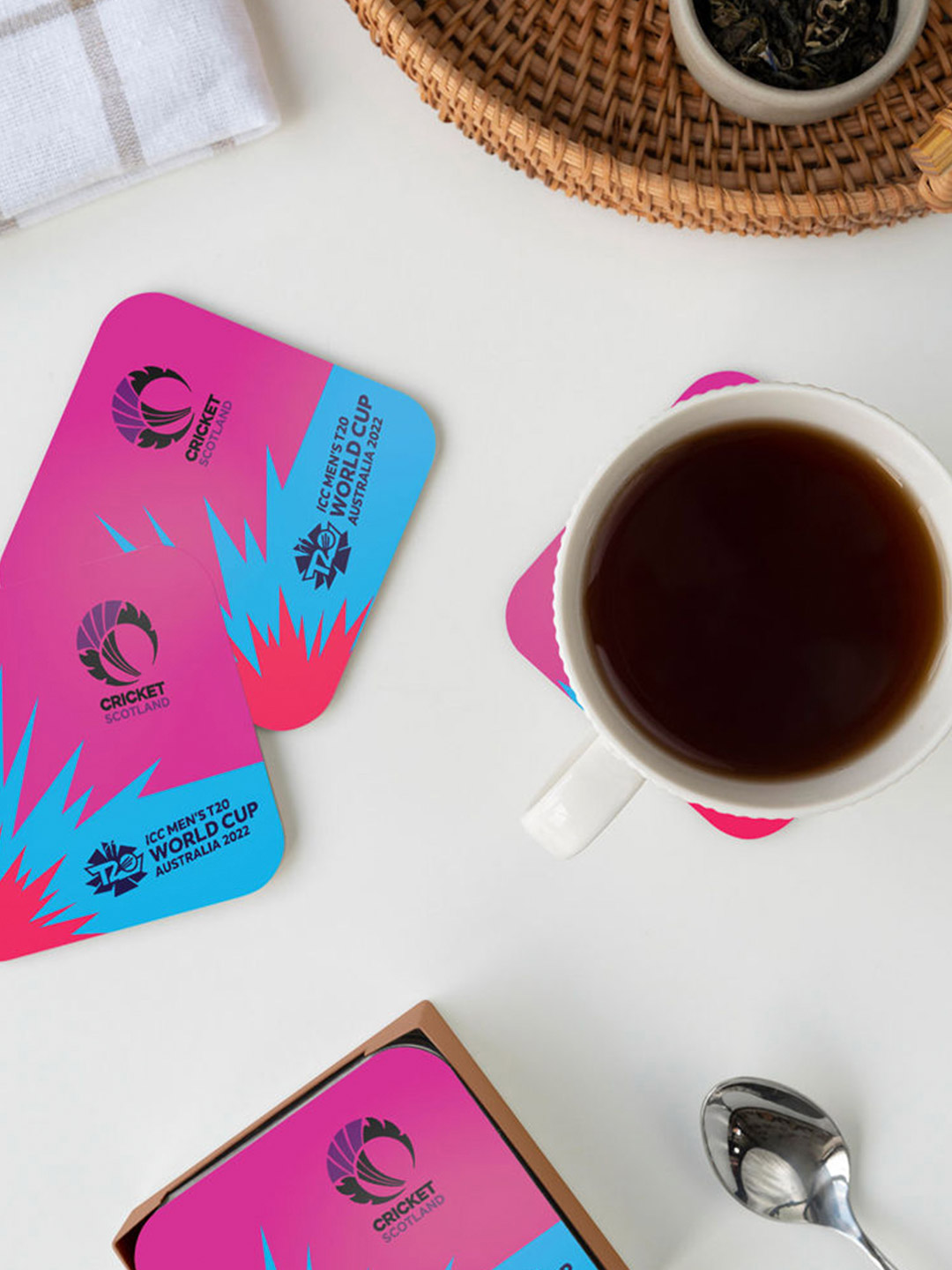 Scotland Team Scotland ICC T20 Square Coaster (4)