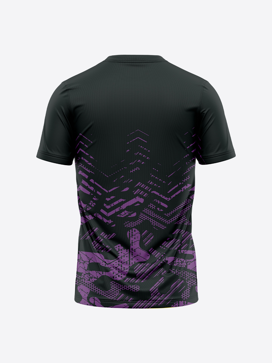Scotland Unisex Purple Printed Half Sleeves Round Neck Polyester T-shirt (2)