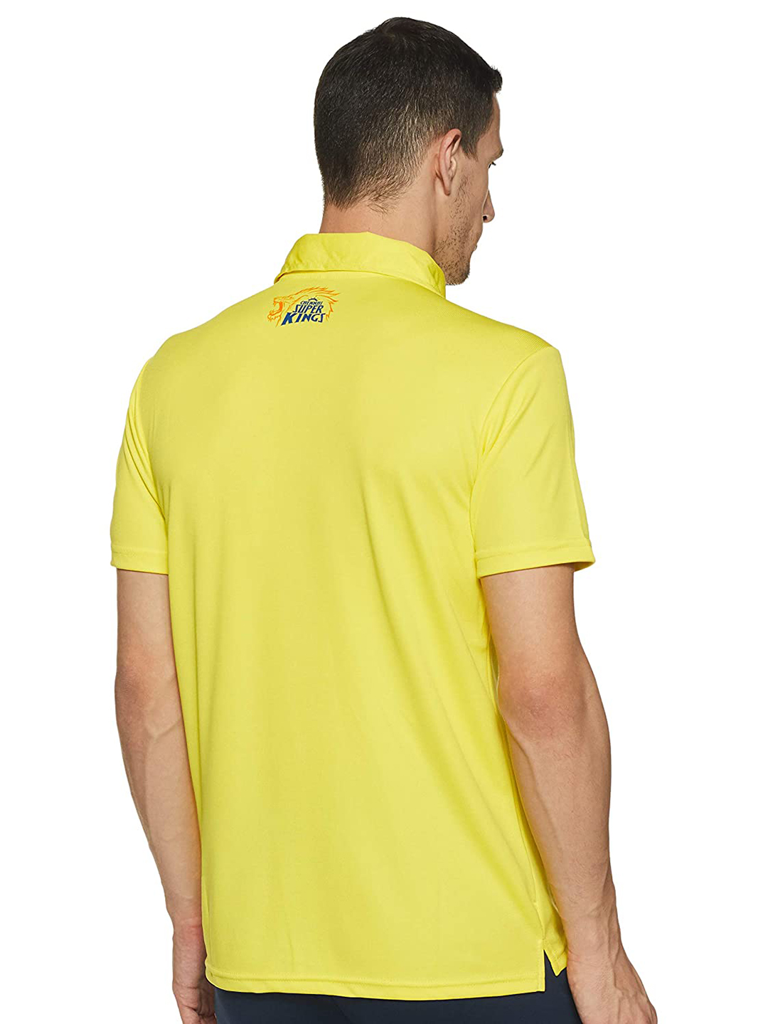 Seven by MS Dhoni Men Yellow Graphic Printed Half Sleeves Polo Collar T-Shirt (2)
