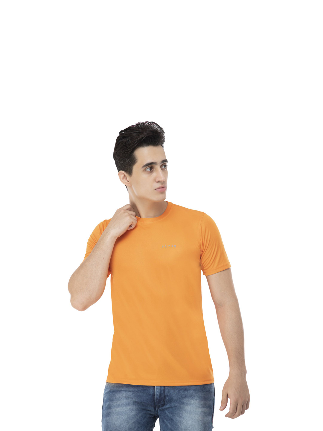 Seven by MS Dhoni Seven by MS Dhoni Orange Regular Fit Atlas T-Shirt (1)