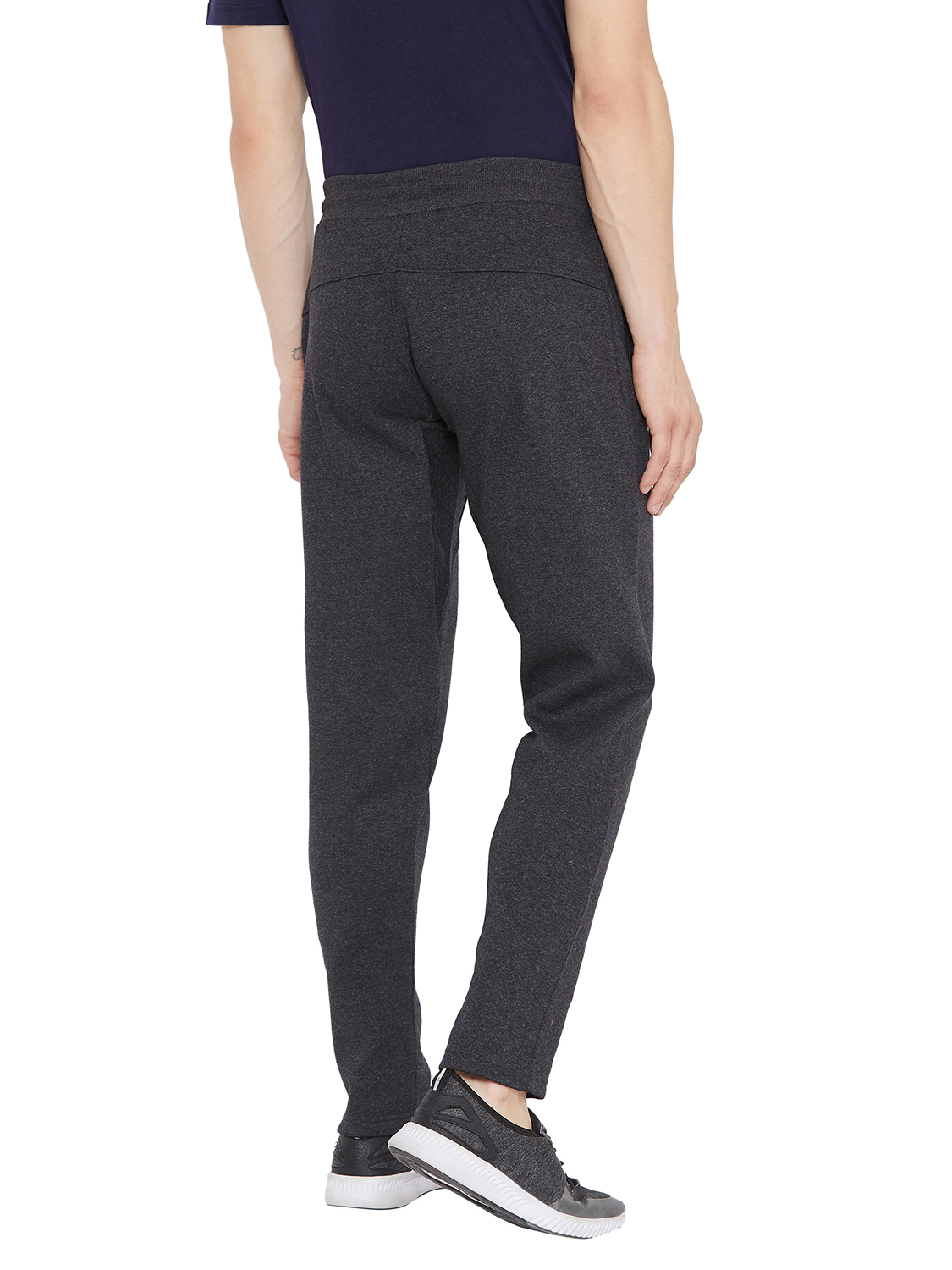 SG Men Anthra Melange Printed Polyester Regular Fit Track Pants (4)