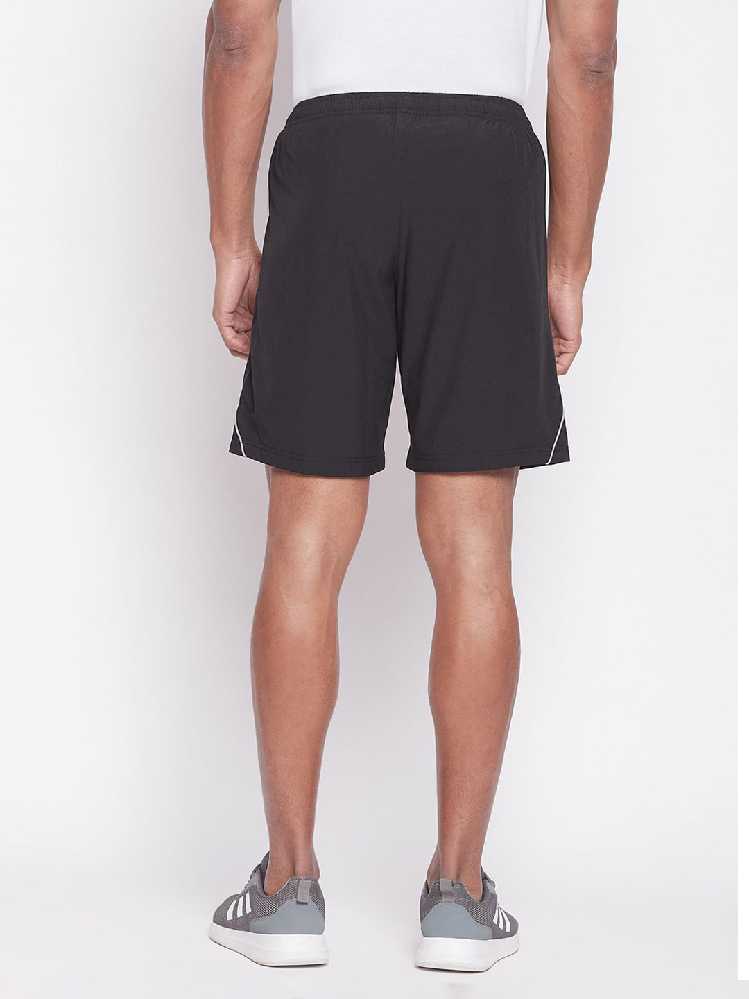 SG Men Black Printed Polyester Regular Fit Sports Shorts (4)