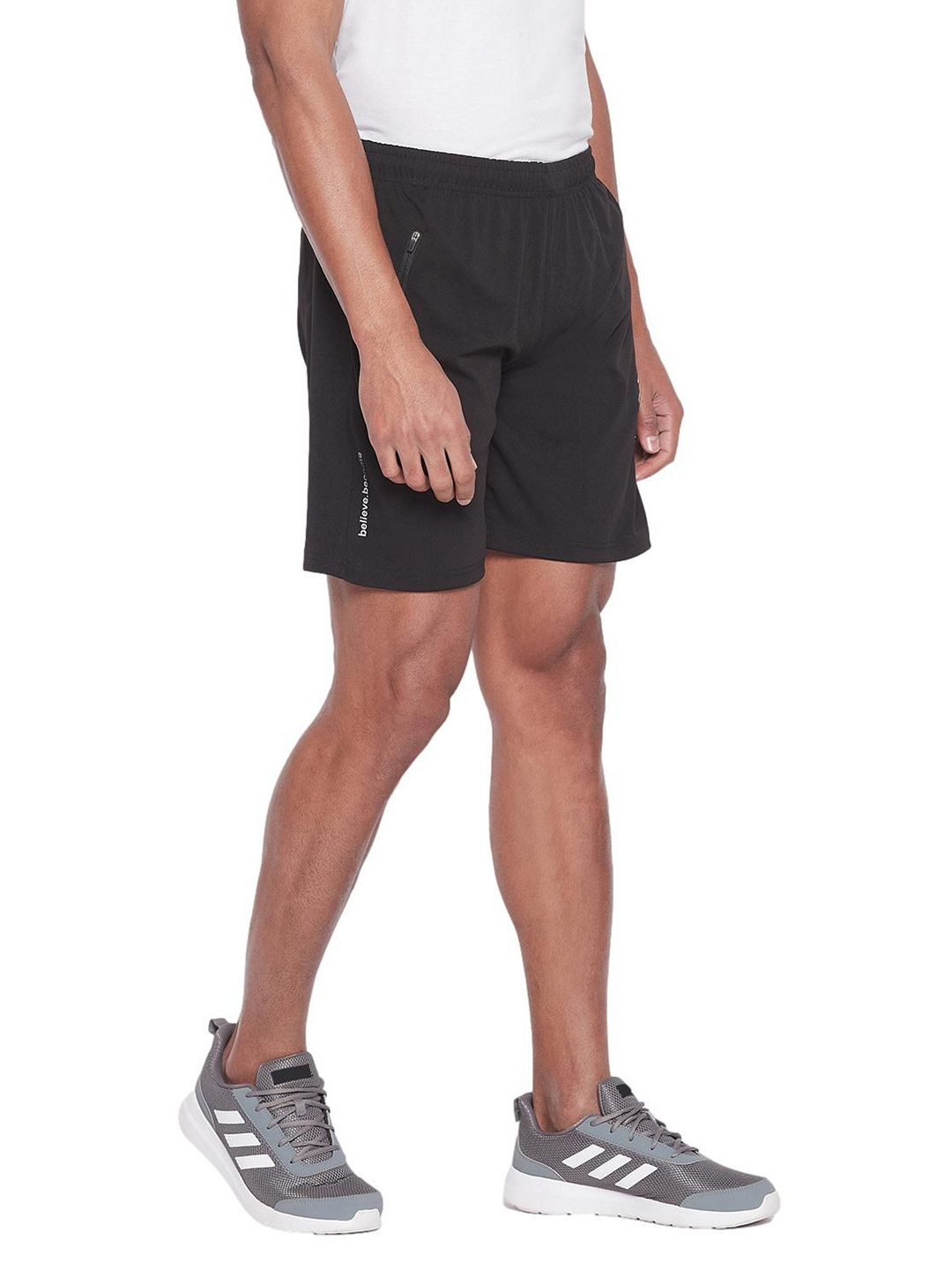 SG Men Black Printed Polyester Regular Fit Sports Shorts (4)