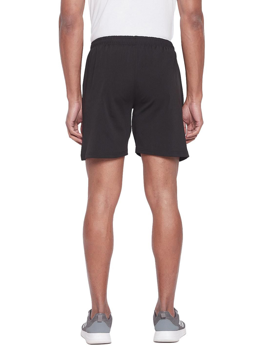 SG Men Black Printed Polyester Regular Fit Sports Shorts (5)