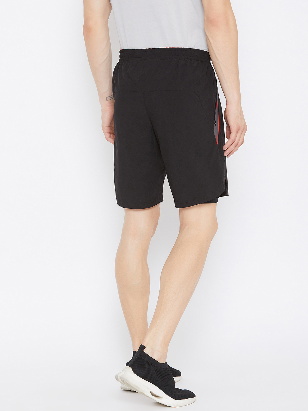 SG Men Black Printed Polyester Regular Fit Sports Shorts (4)