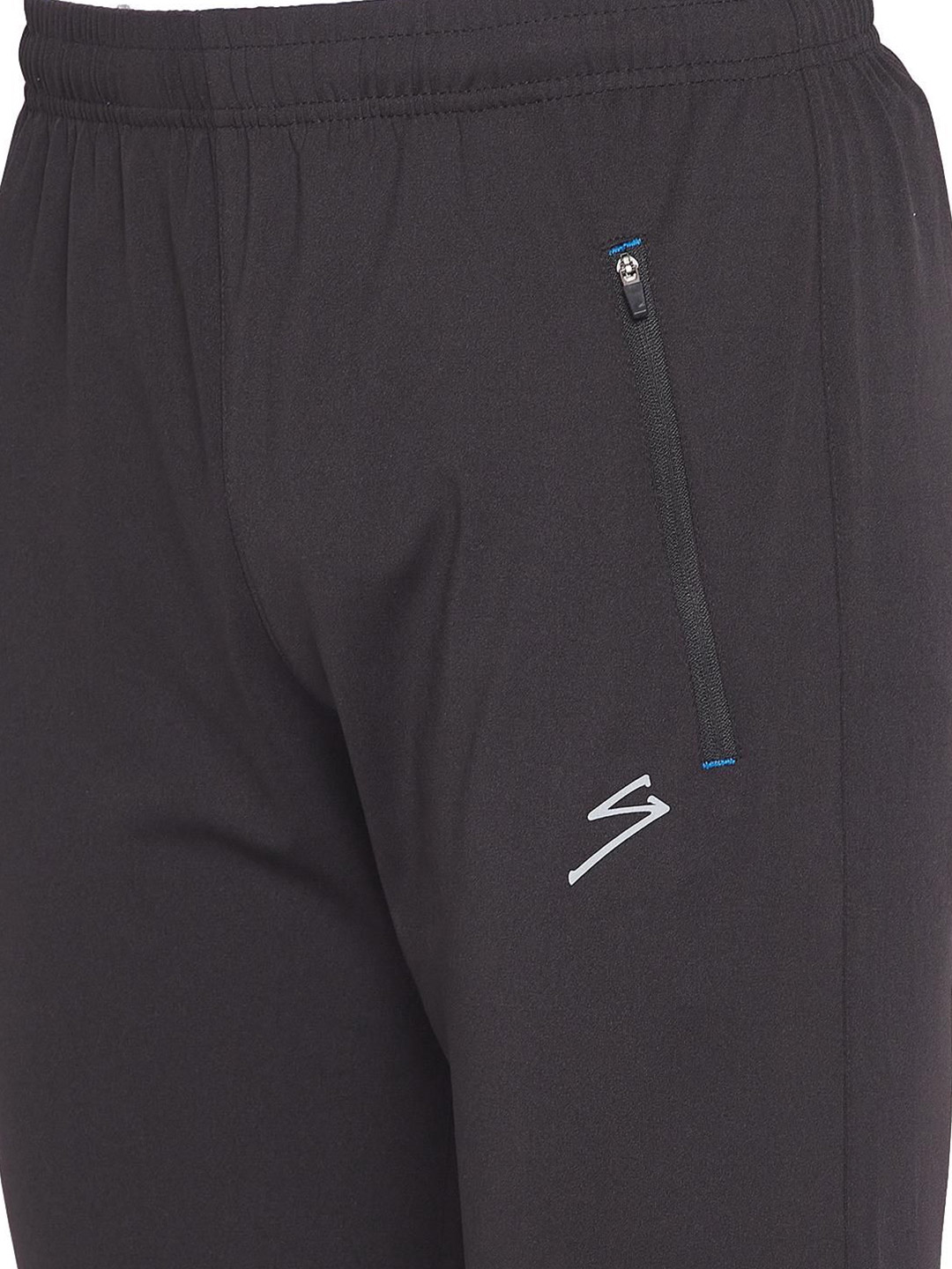SG Men Black Printed Polyester Regular Fit Track Pants (6)
