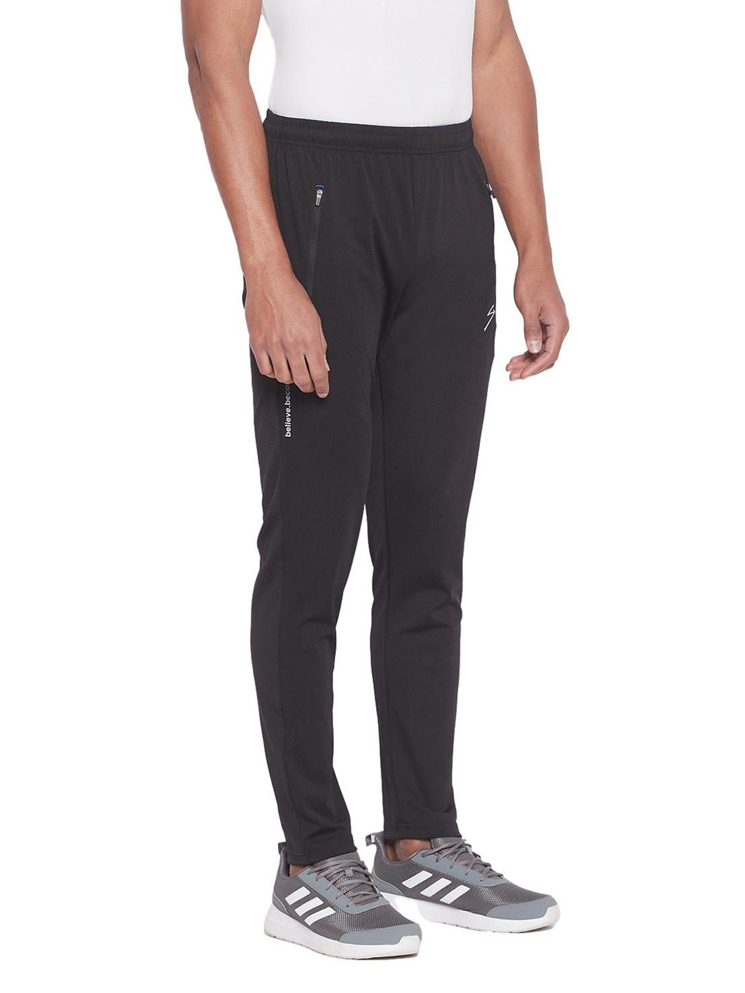 SG Men Black Printed Polyester Regular Fit Track Pants (3)