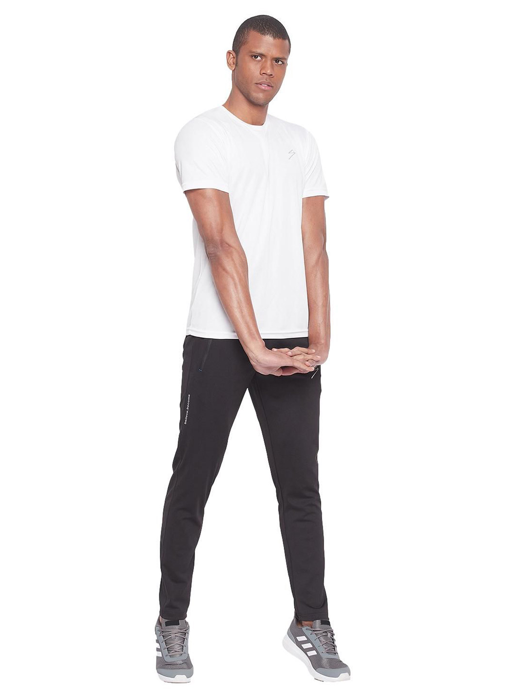 SG Men Black Printed Polyester Regular Fit Track Pants (4)