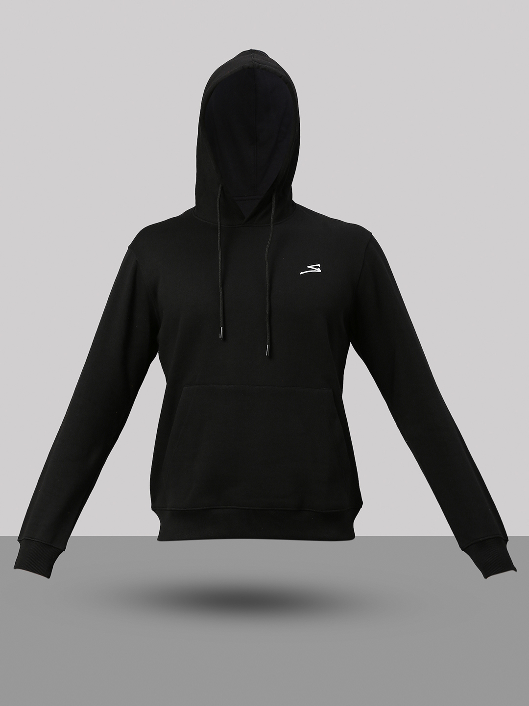 SG Men Black Solid Long Sleeves Hooded Sweatshirts (6)