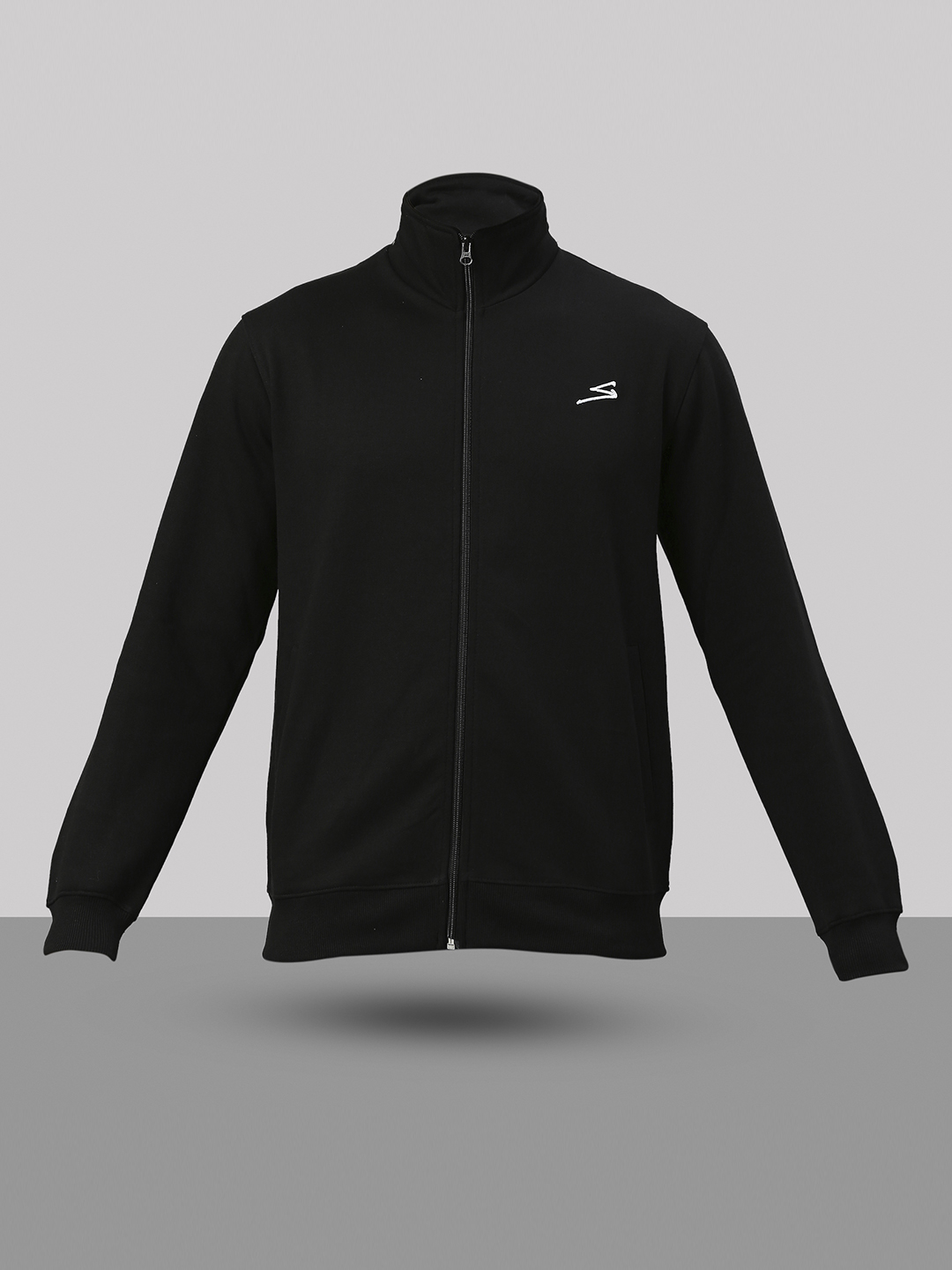 SG Men Black Solid Long Sleeves Round Neck Jackets (5)