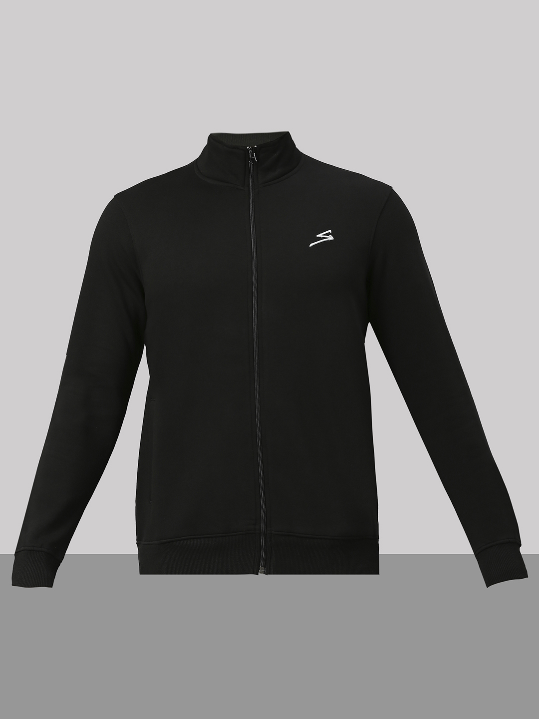 SG Men Black Solid Long Sleeves Round Neck Jackets (6)