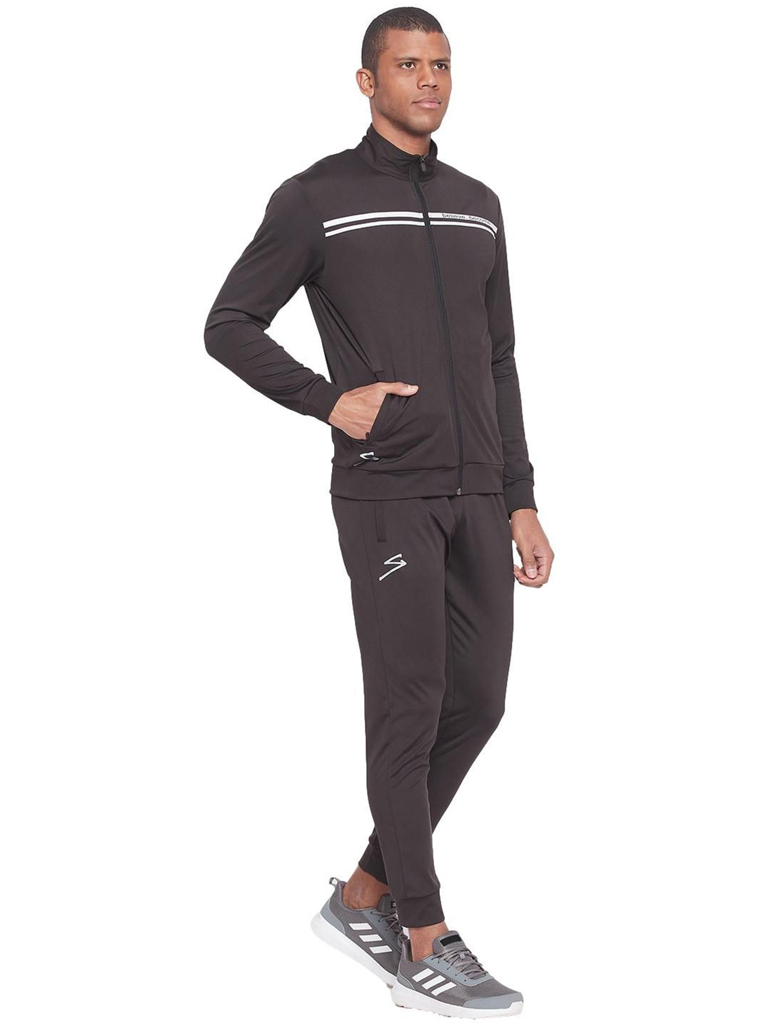 SG Men Black Solid Long Sleeves Turtle Neck Co-ord Sets (5)
