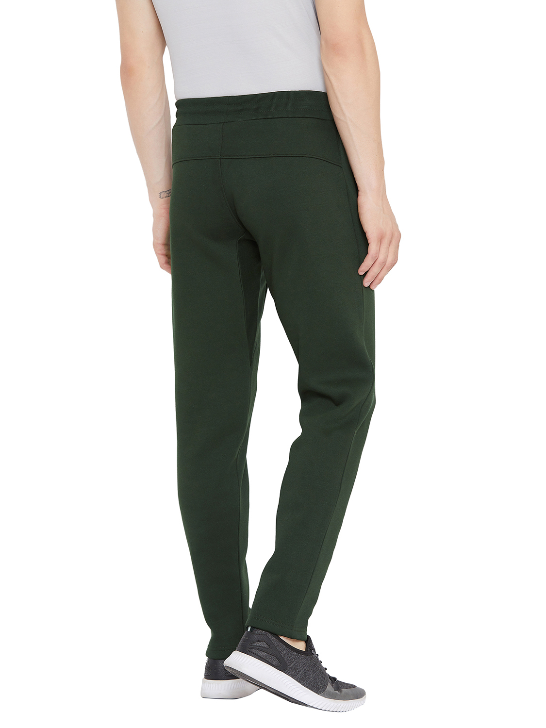 SG Men Dark Olive Printed Polyester Regular Fit Track Pants (4)