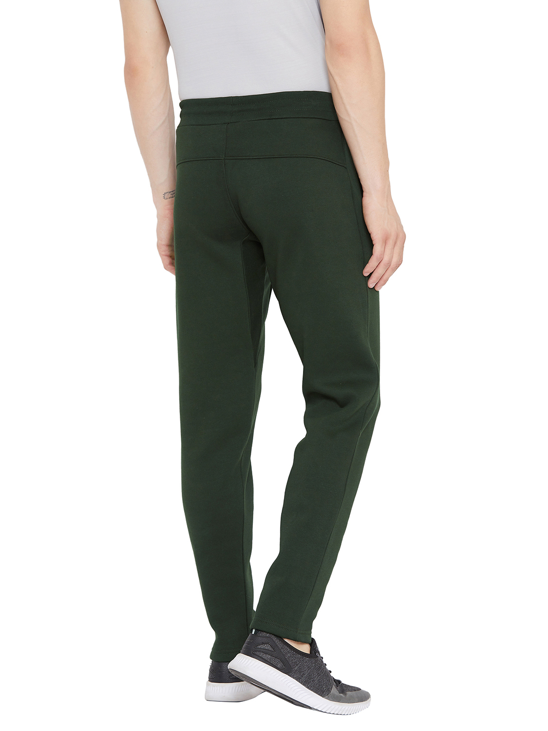 SG Men Dark Olive Printed Polyester Regular Fit Track Pants (5)