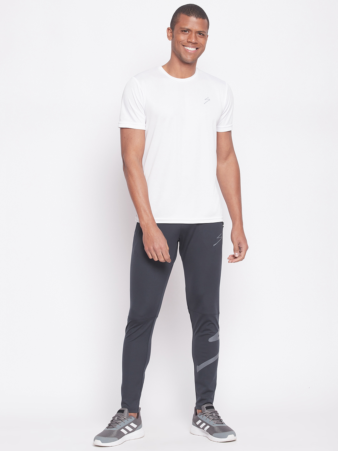SG Men Grey Printed Polyester Regular Fit Track Pants (5)