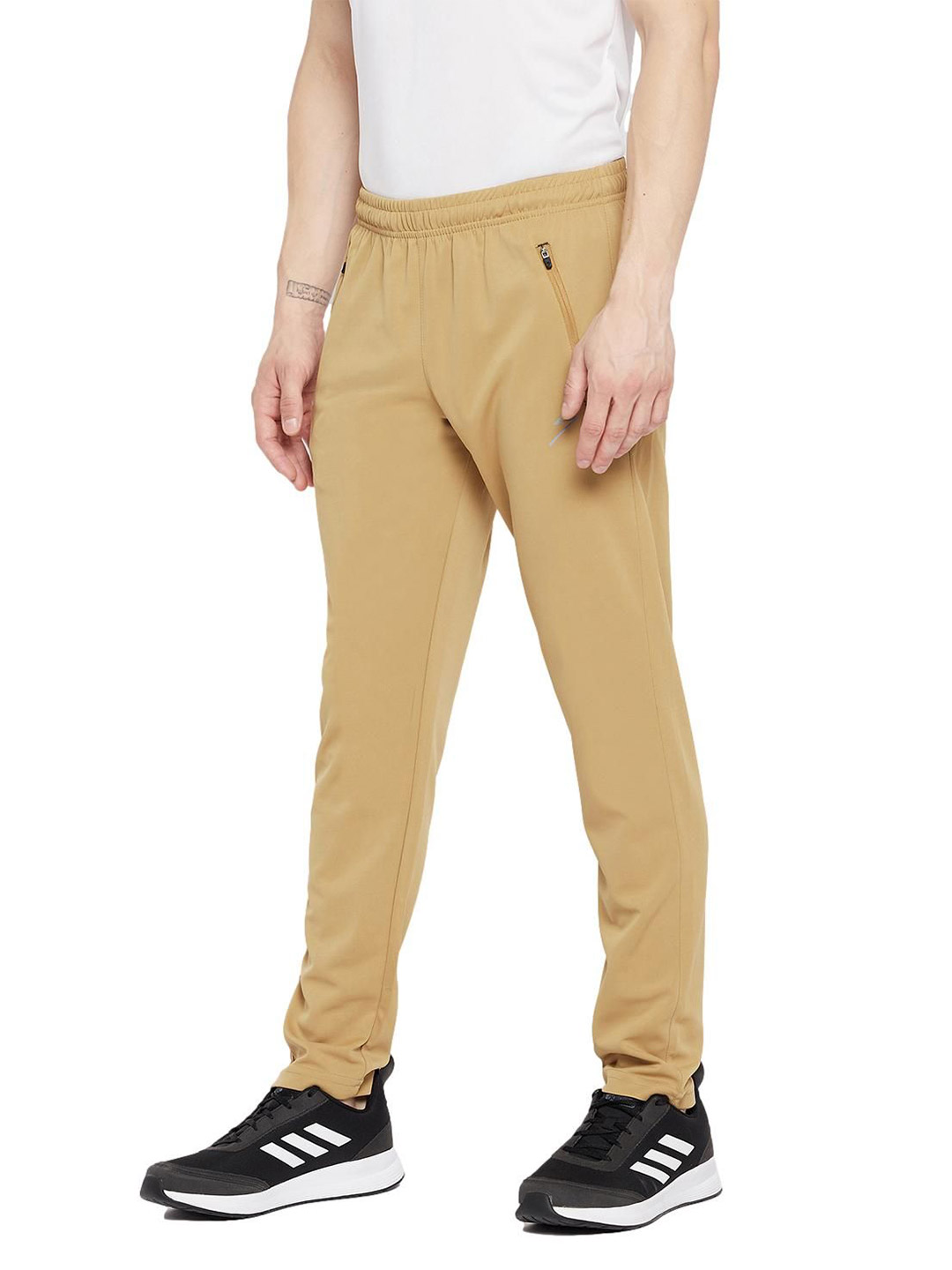 SG Men Khaki Printed Polyester Regular Fit Track Pants (4)