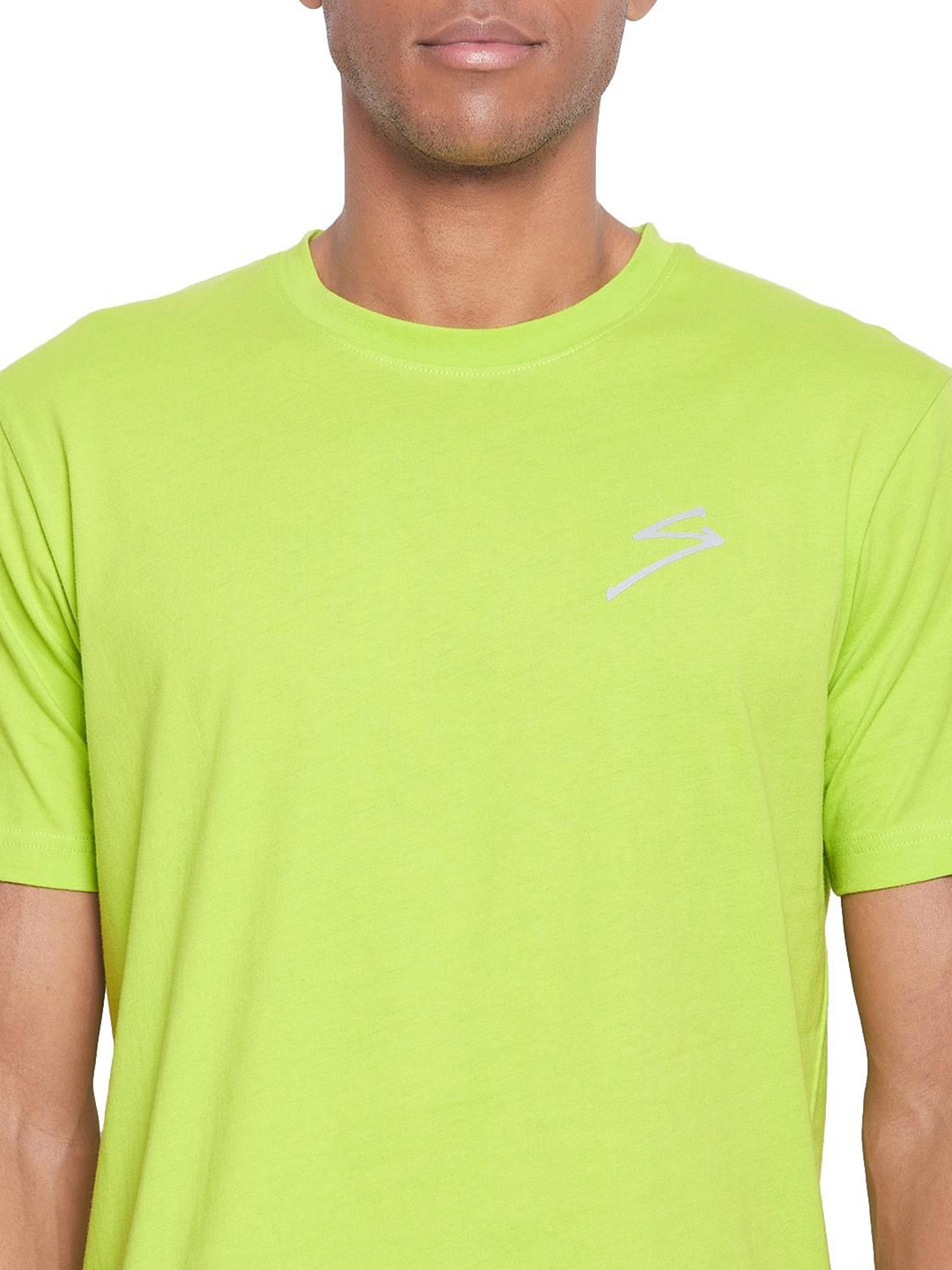 SG Men Lime Solid Short Sleeves Polo Collar T-Shirts (6)