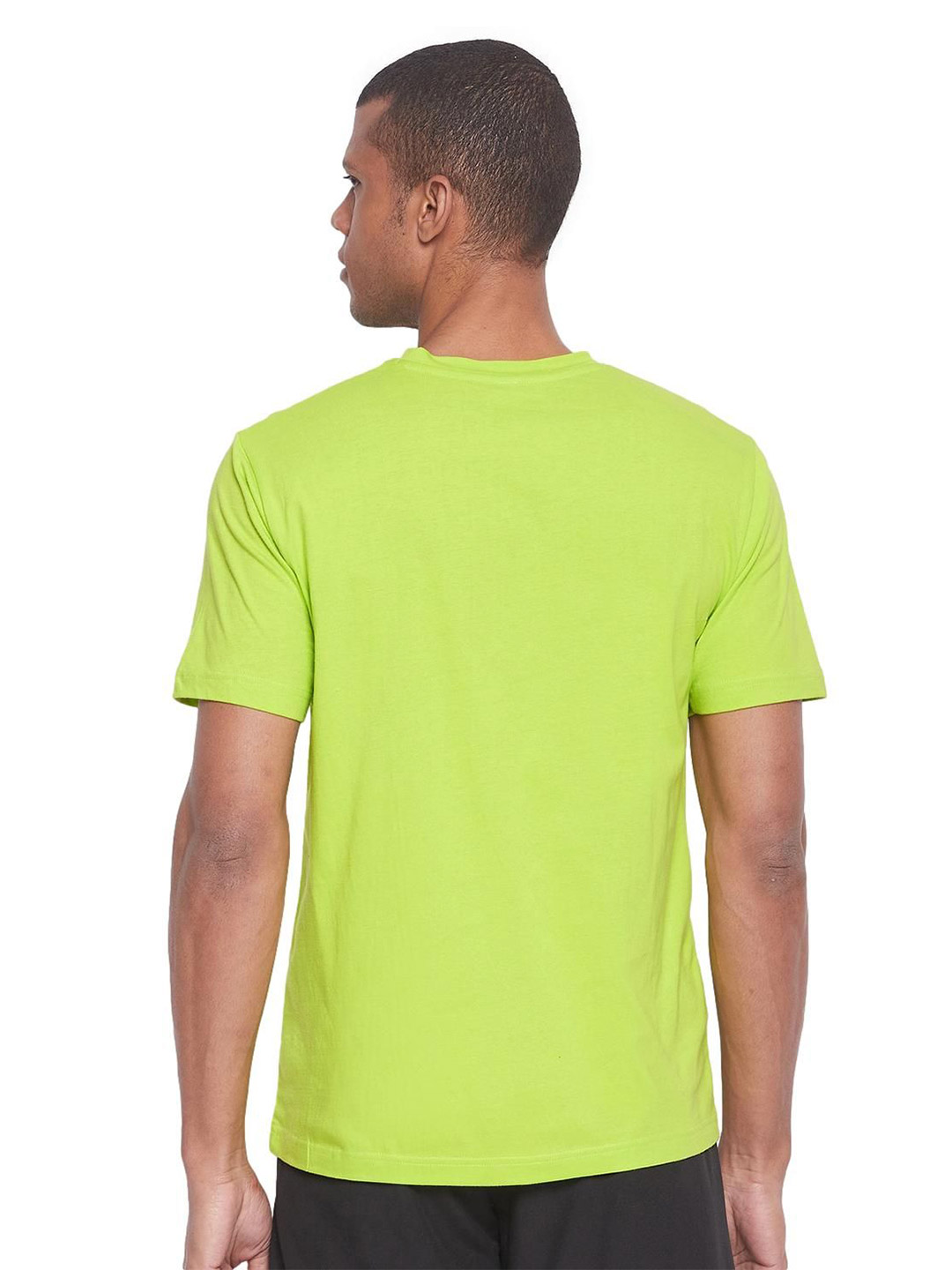 SG Men Lime Solid Short Sleeves Polo Collar T-Shirts (2)
