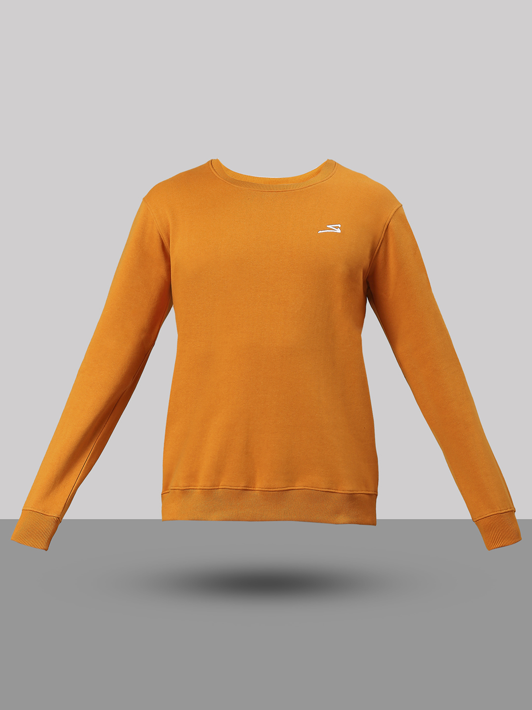 SG Men Marigold Solid Long Sleeves Round Neck Sweatshirts (5)
