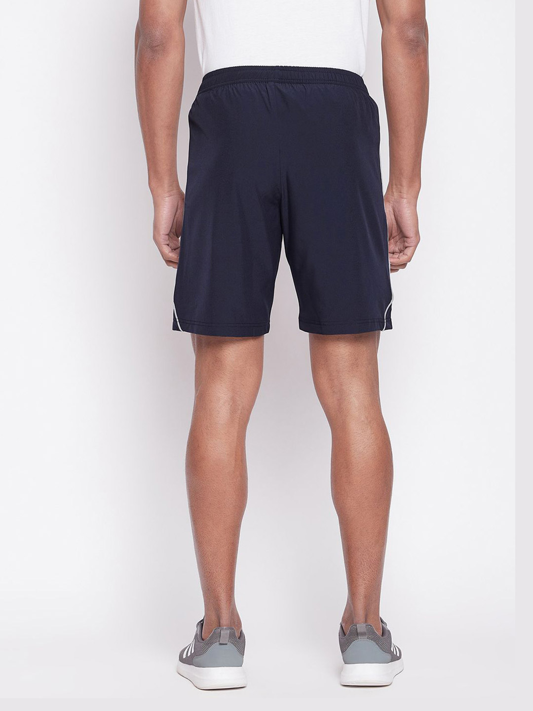 SG Men Navy Blue Printed Polyester Regular Fit Sports Shorts (4)