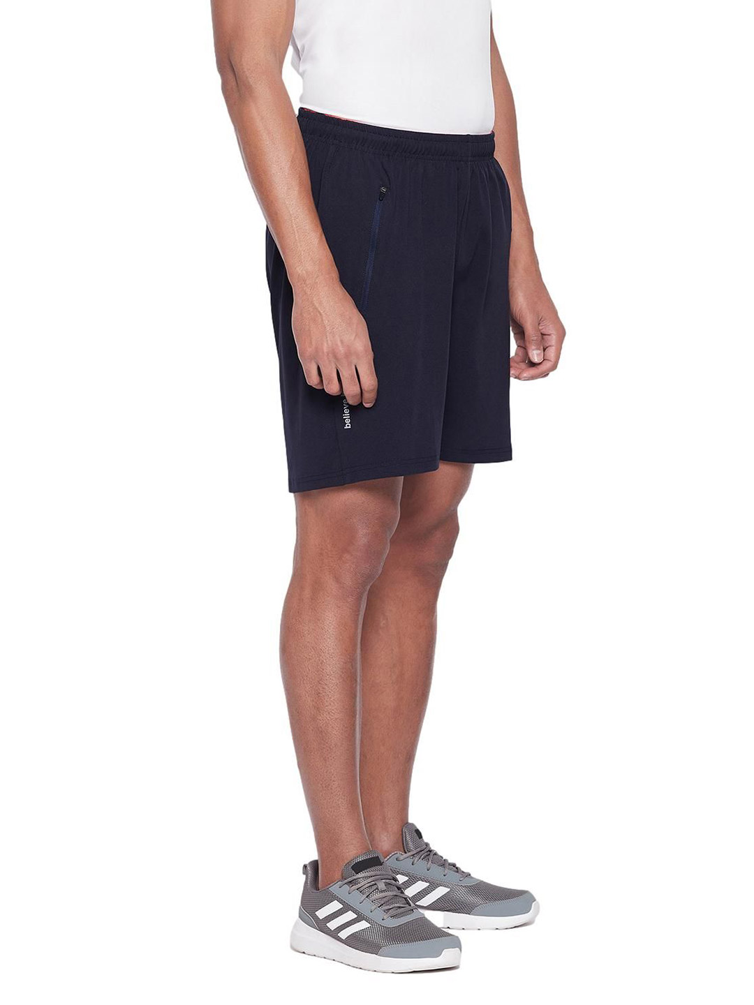 SG Men Navy Blue Printed Polyester Regular Fit Sports Shorts (4)