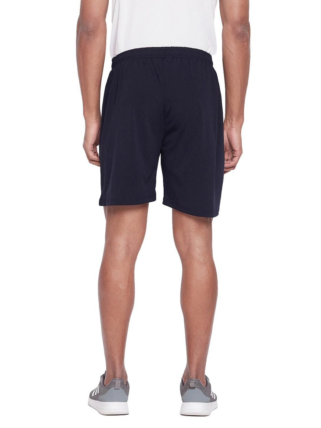 SG Men Navy Blue Printed Polyester Regular Fit Sports Shorts (2)
