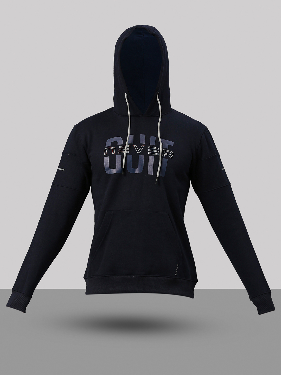 SG Men Navy Blue Solid Long Sleeves Hooded Sweatshirts (6)