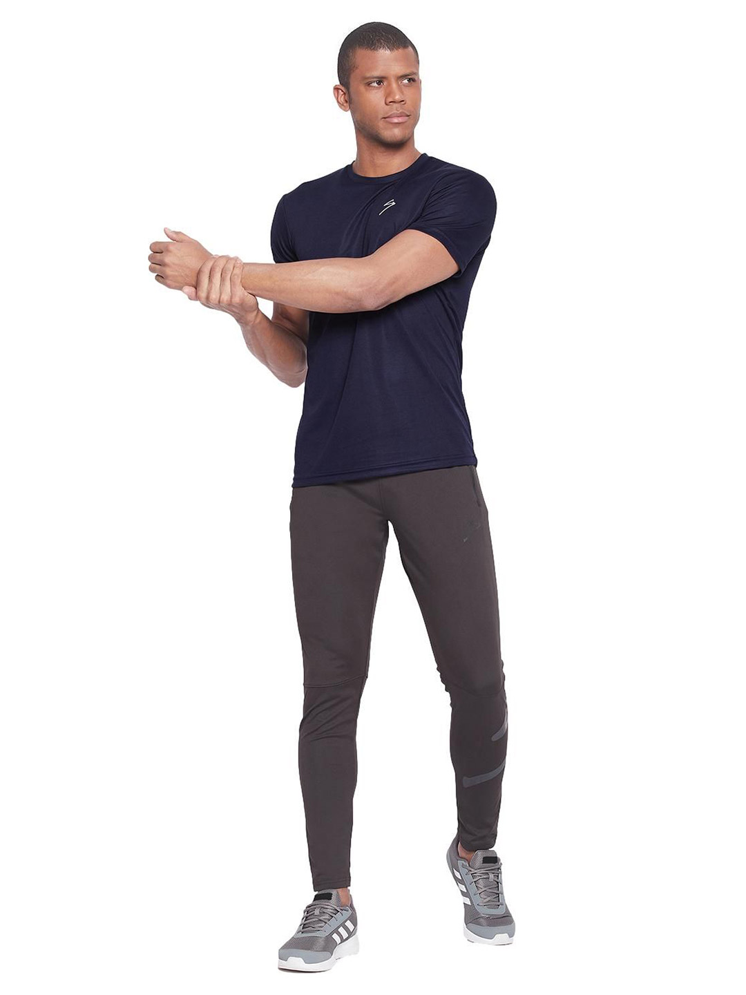 SG Men Navy Blue Solid Short Sleeves Polo Collar T-Shirts (5)
