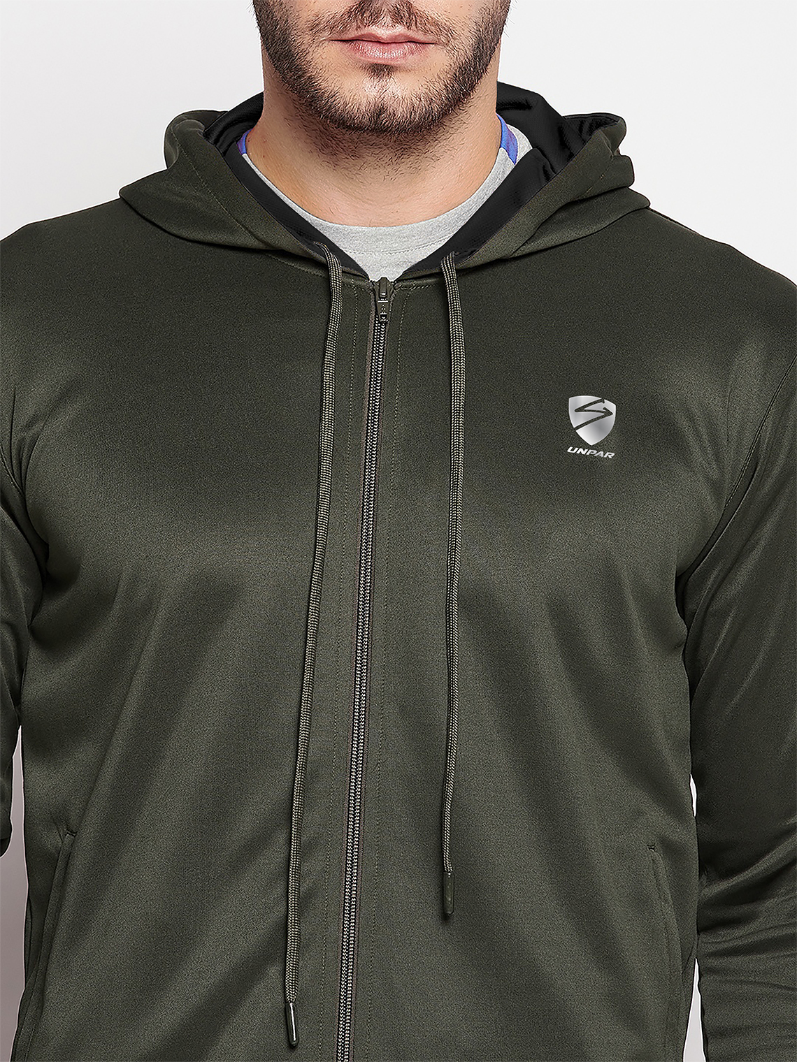 SG Men Olive Solid Long Sleeves Hooded Sweatshirts (6)