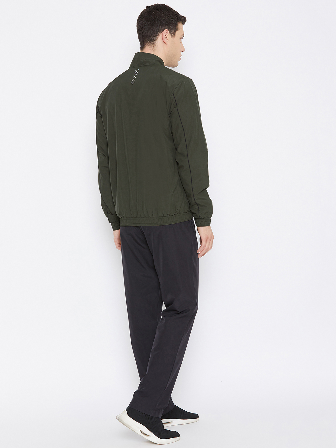 SG Men Olive Solid Long Sleeves Round Neck Co-ord Sets (5)