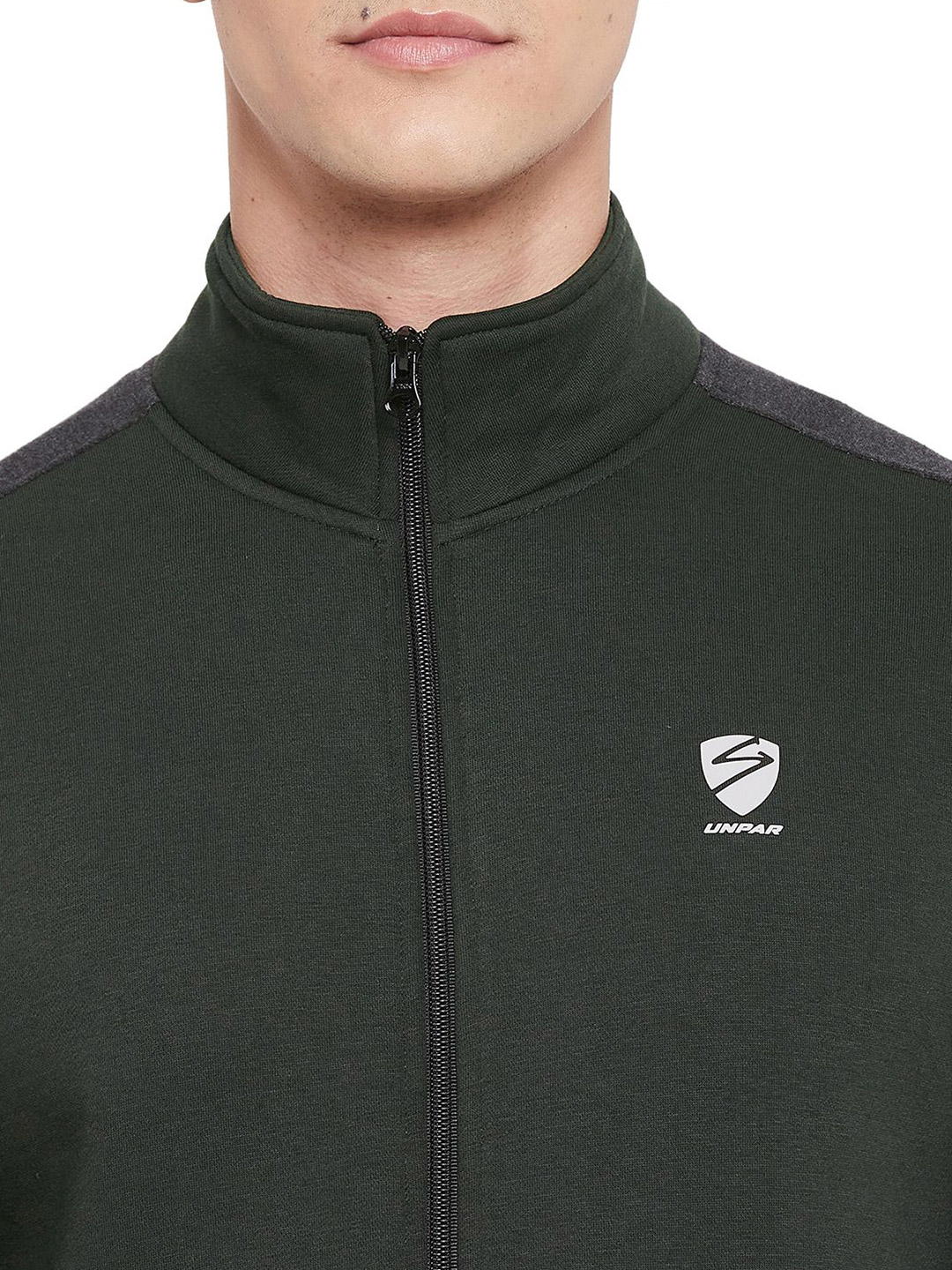 SG Men Olive Solid Long Sleeves Round Neck Jackets (7)