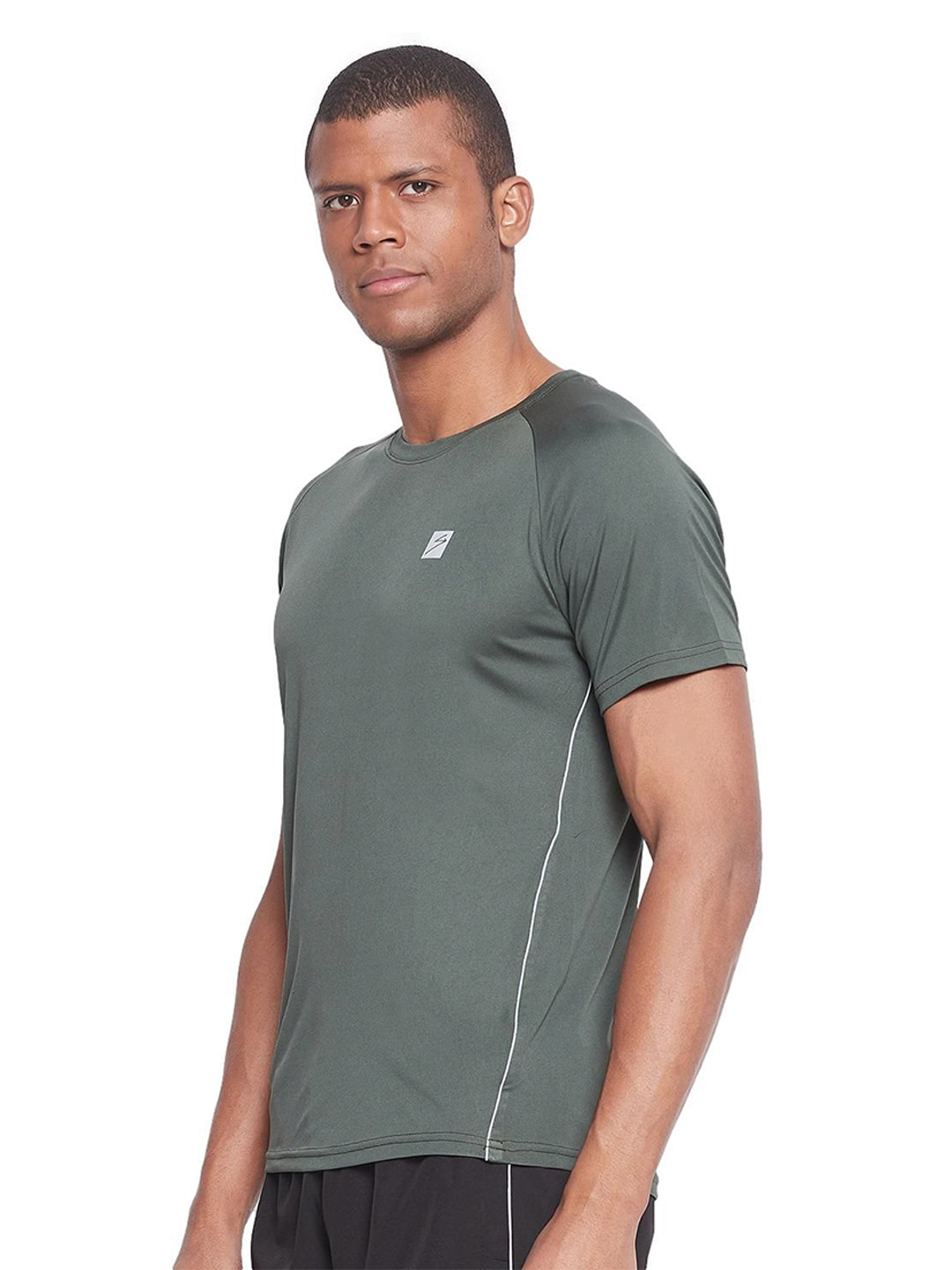 SG Men Olive Solid Short Sleeves Polo Collar T-Shirts (3)