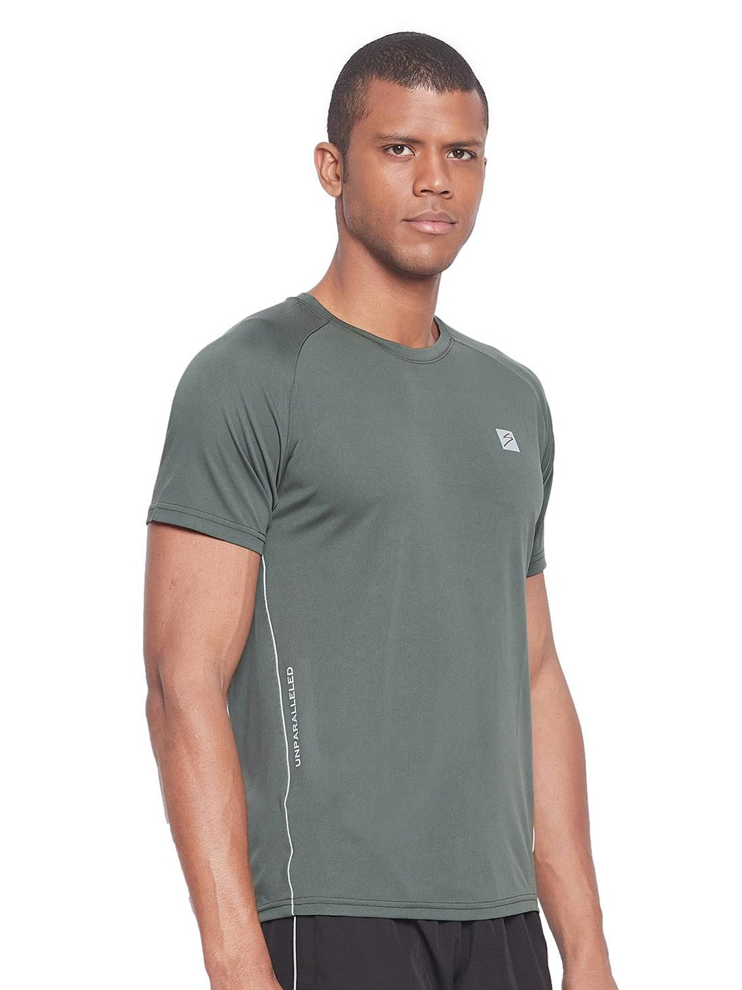 SG Men Olive Solid Short Sleeves Polo Collar T-Shirts (4)