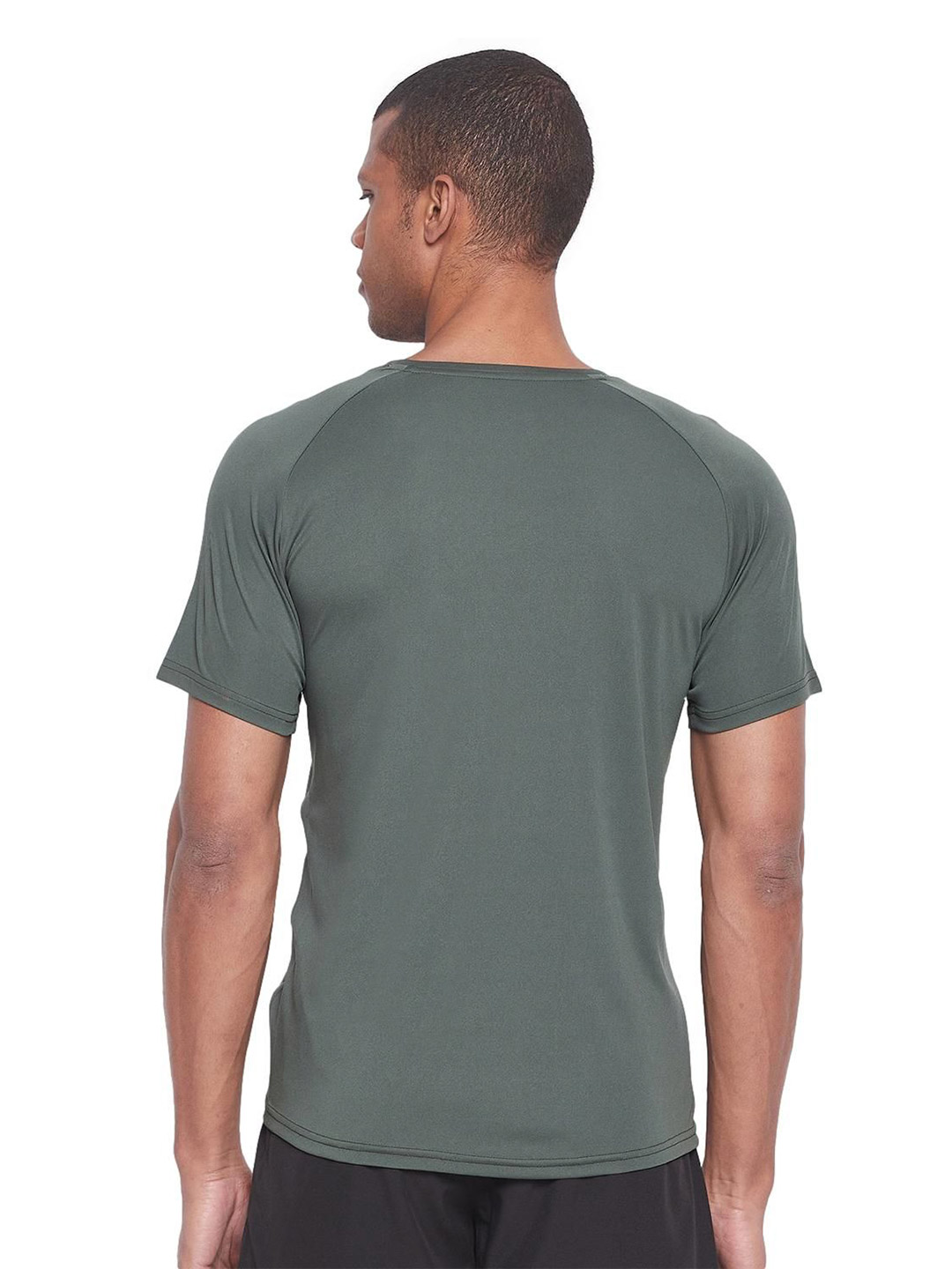 SG Men Olive Solid Short Sleeves Polo Collar T-Shirts (2)
