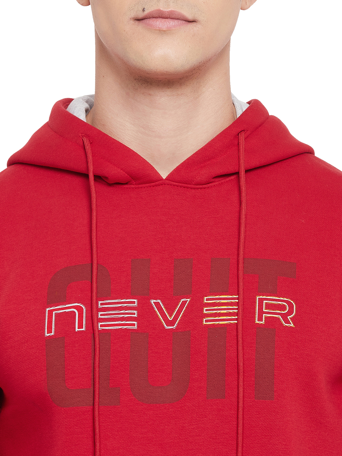 SG Men Red Solid Long Sleeves Hooded Sweatshirts (6)
