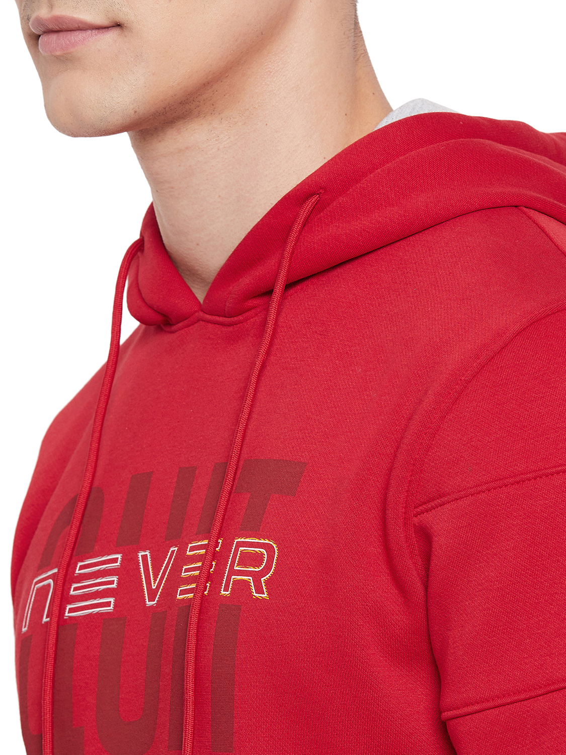 SG Men Red Solid Long Sleeves Hooded Sweatshirts (7)