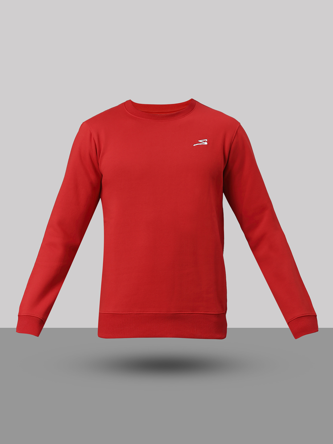 SG Men Red Solid Long Sleeves Round Neck Sweatshirts (5)