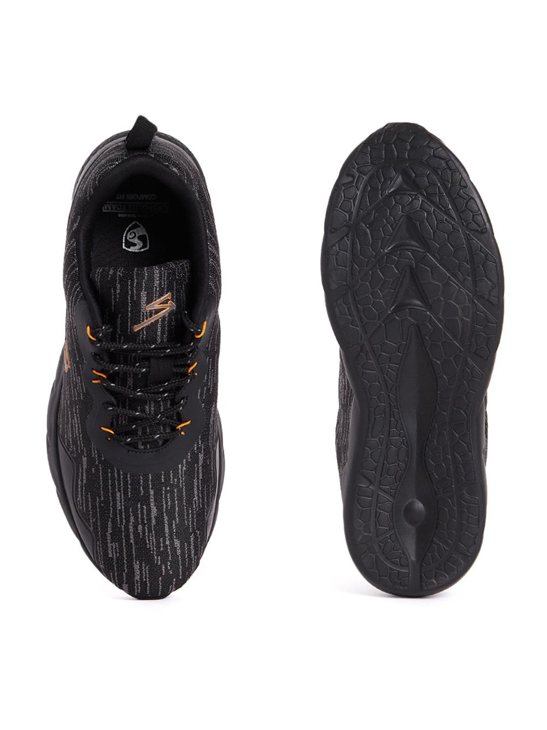 SG Men ROAR Black/Orange Sports Shoes (4)