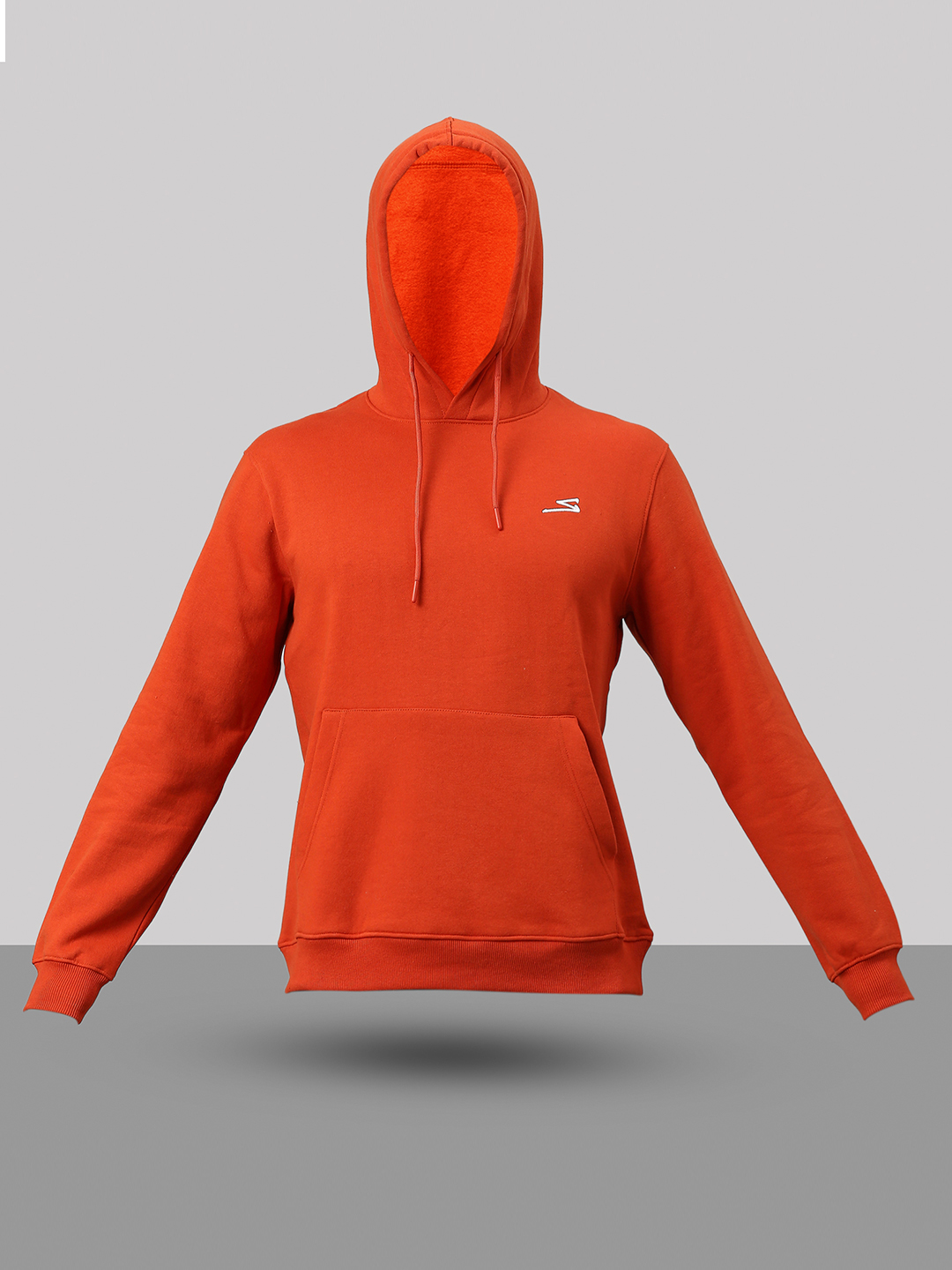 SG Men Rust Solid Long Sleeves Hooded Sweatshirts (5)