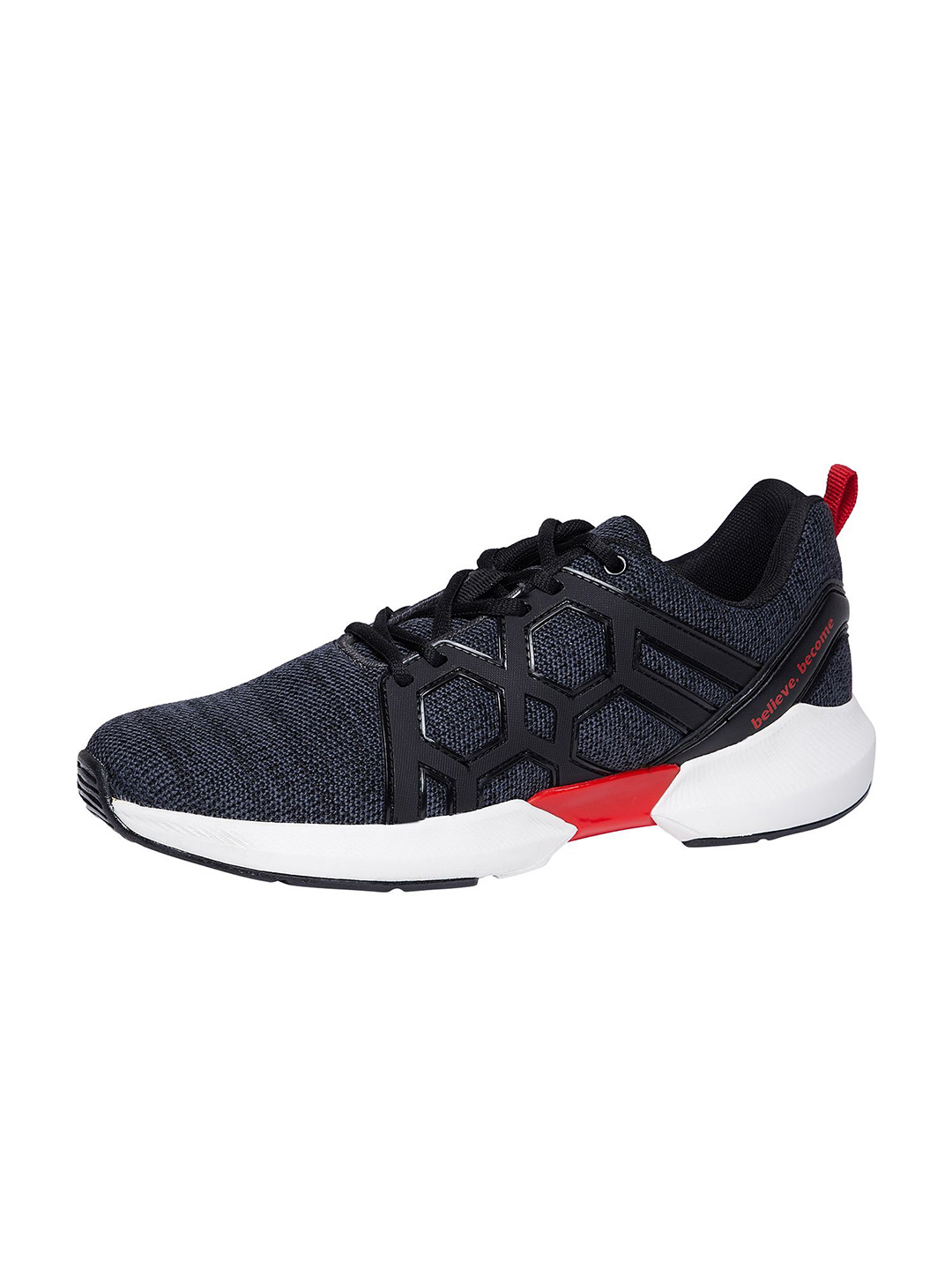 SG Men Spider Grey and Red Sports Shoes (2)