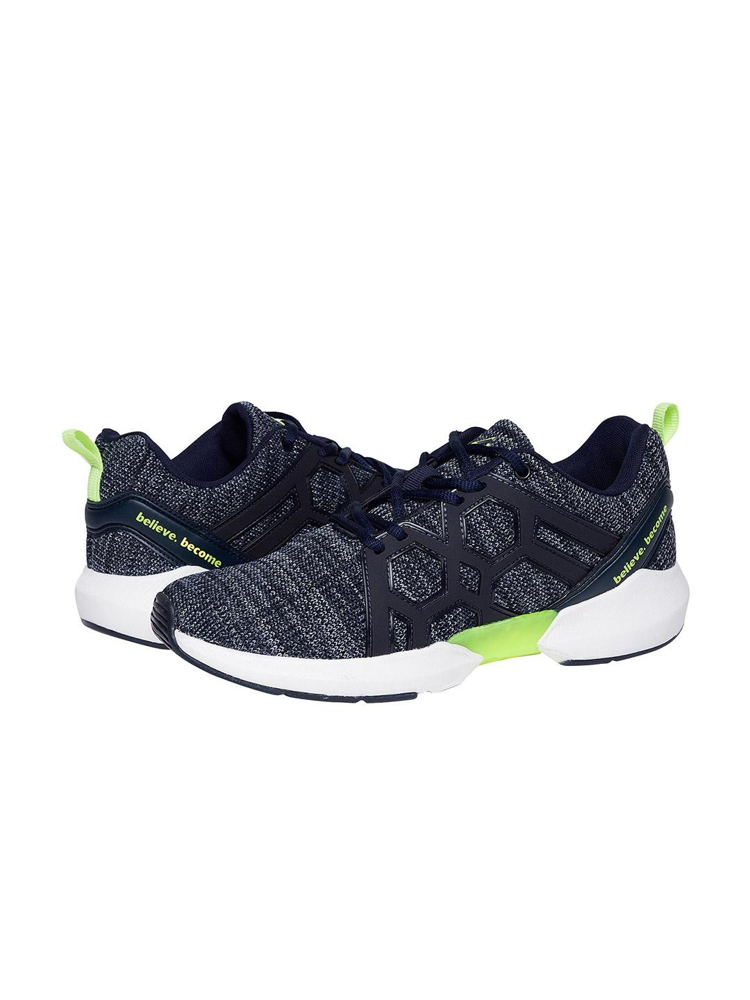 SG Men Spider Navy/Lime Sports Shoes (3)