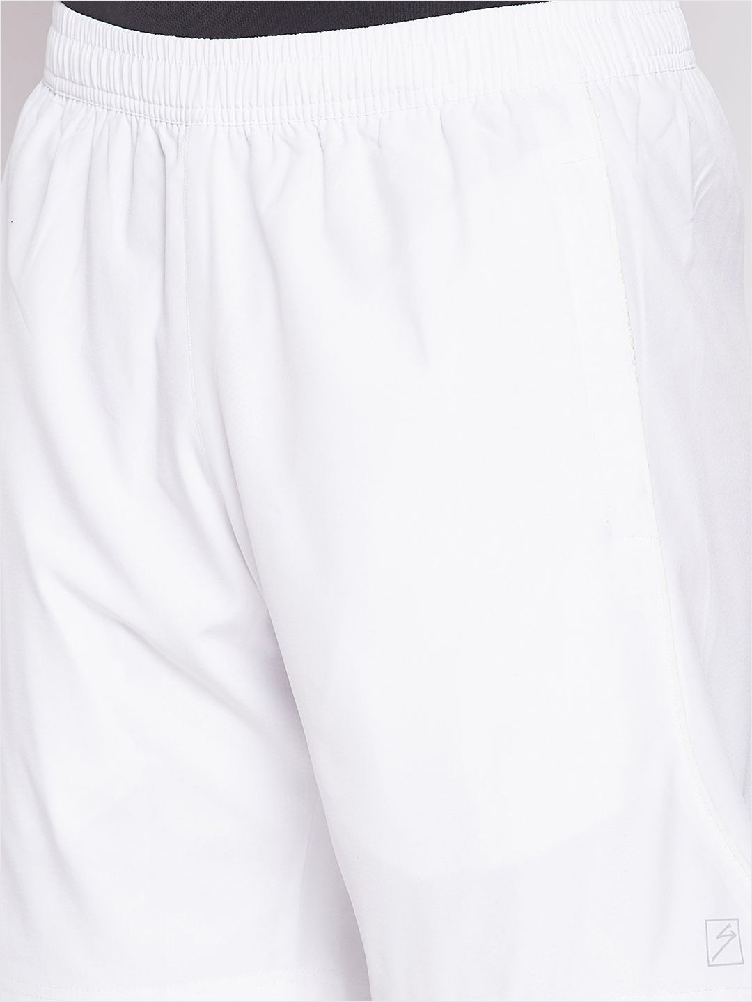 SG Men White Printed Polyester Regular Fit Sports Shorts (6)
