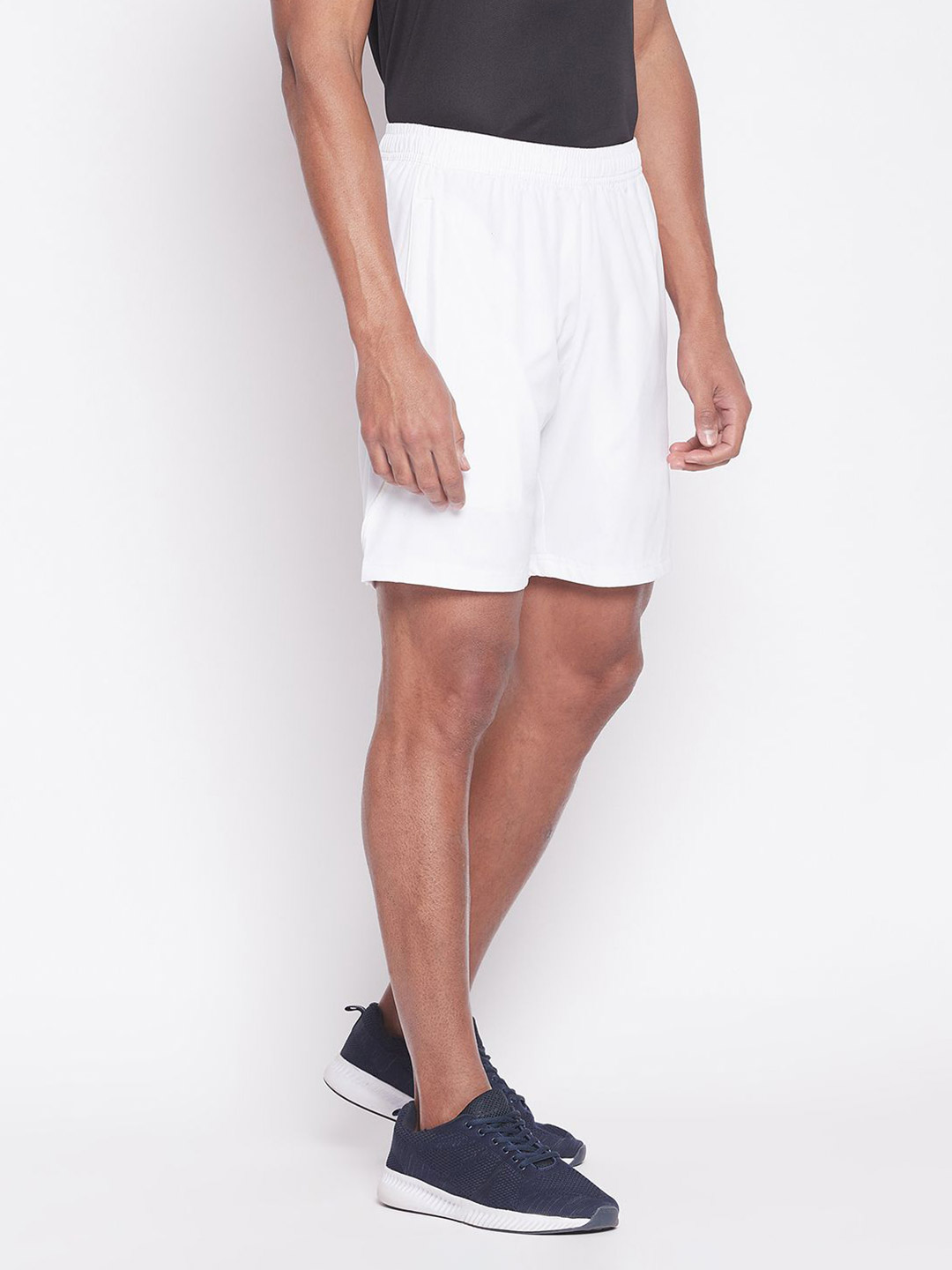 SG Men White Printed Polyester Regular Fit Sports Shorts (2)