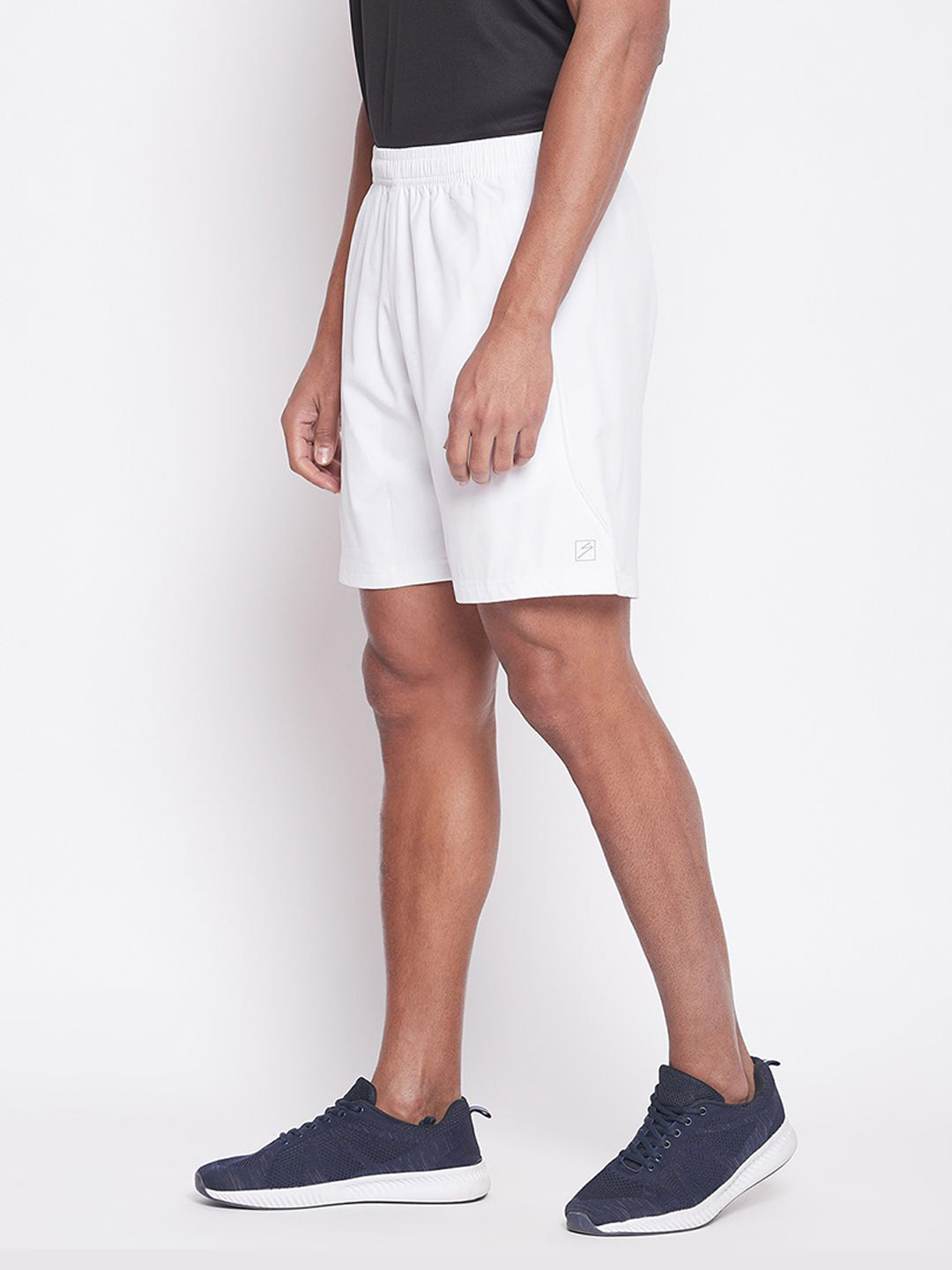 SG Men White Printed Polyester Regular Fit Sports Shorts (4)