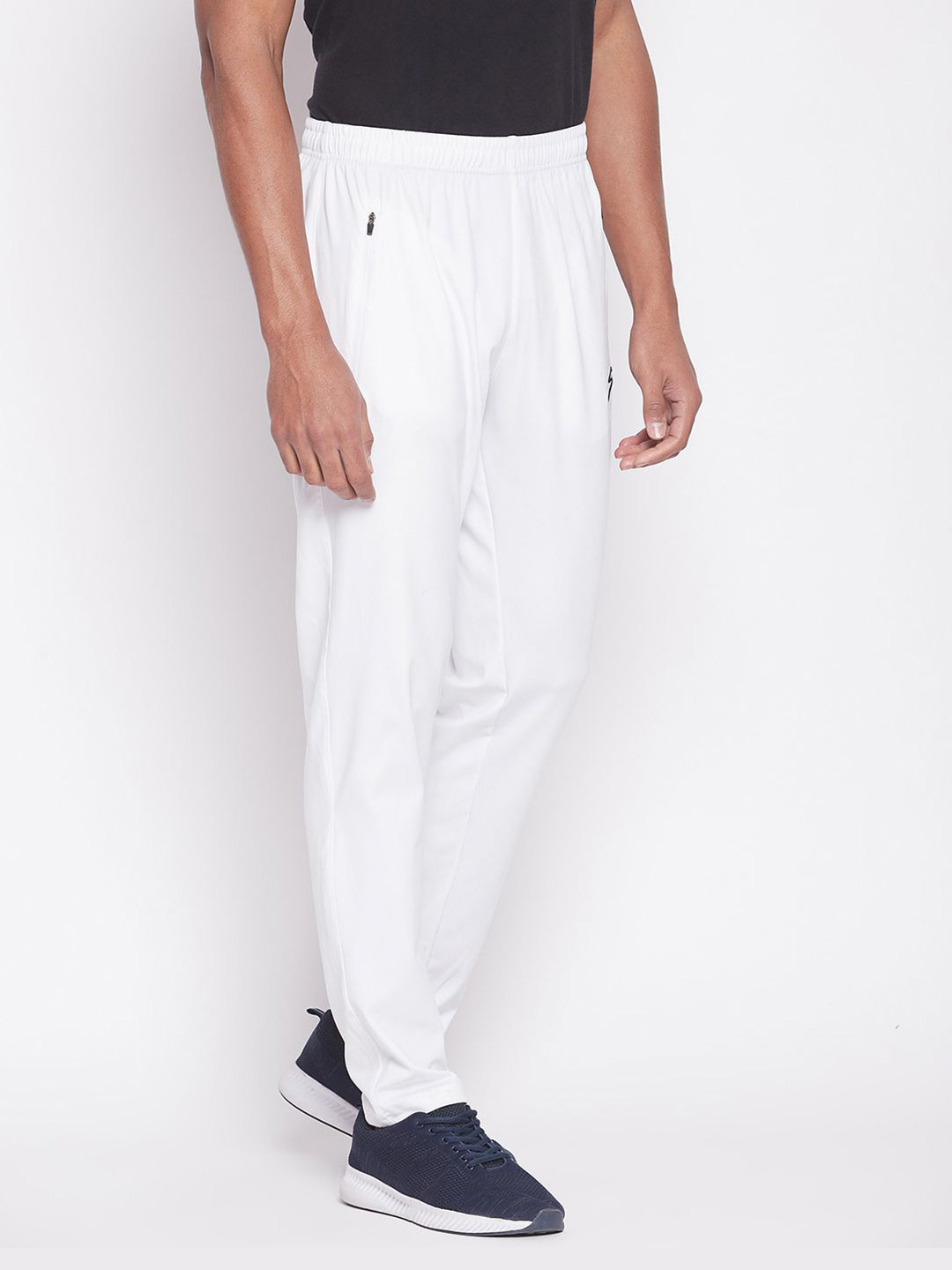 SG Men White Printed Polyester Regular Fit Track Pants (4)