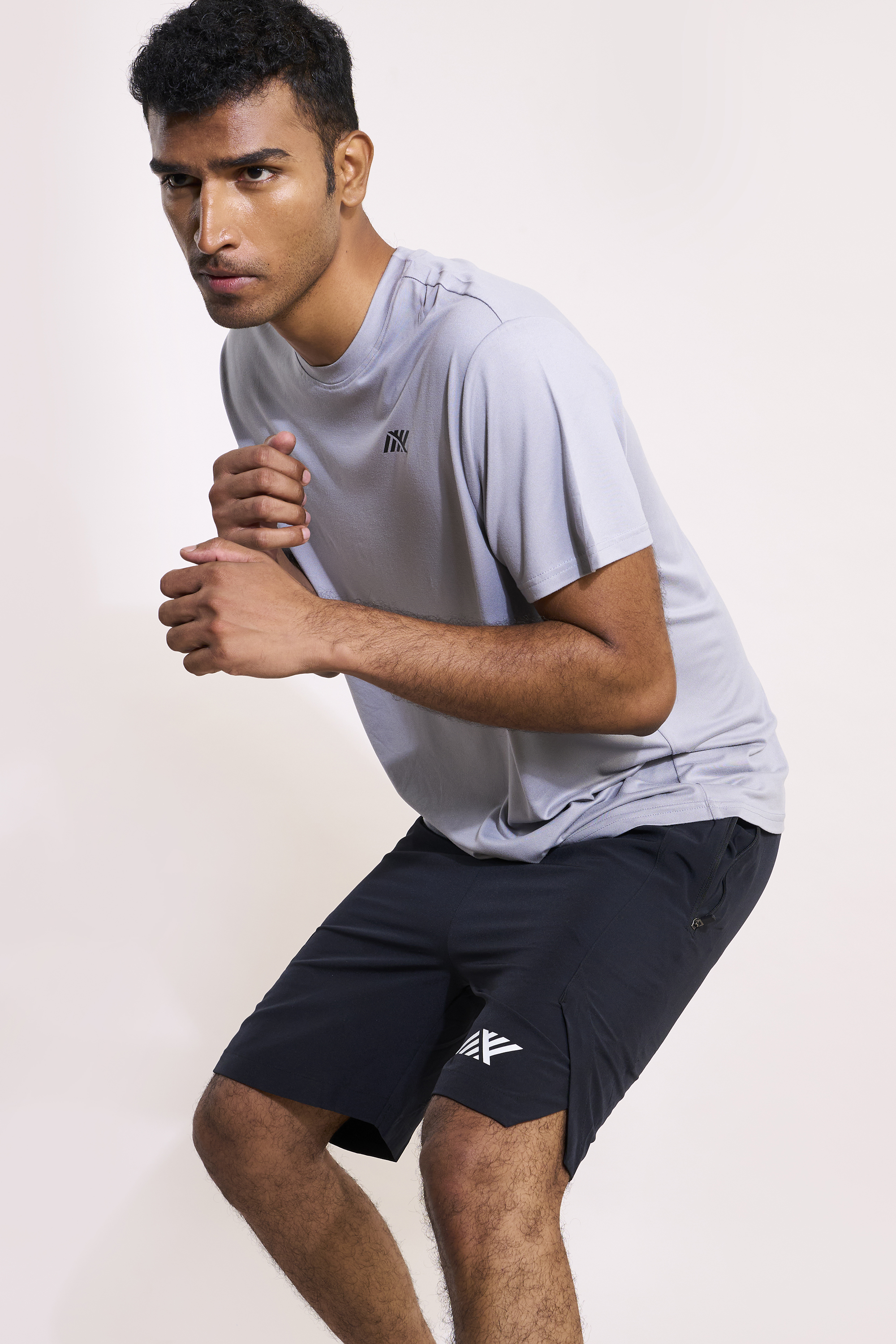 SIX5SIX Born Athlete Men's Training T-Shirt in Grey (2)