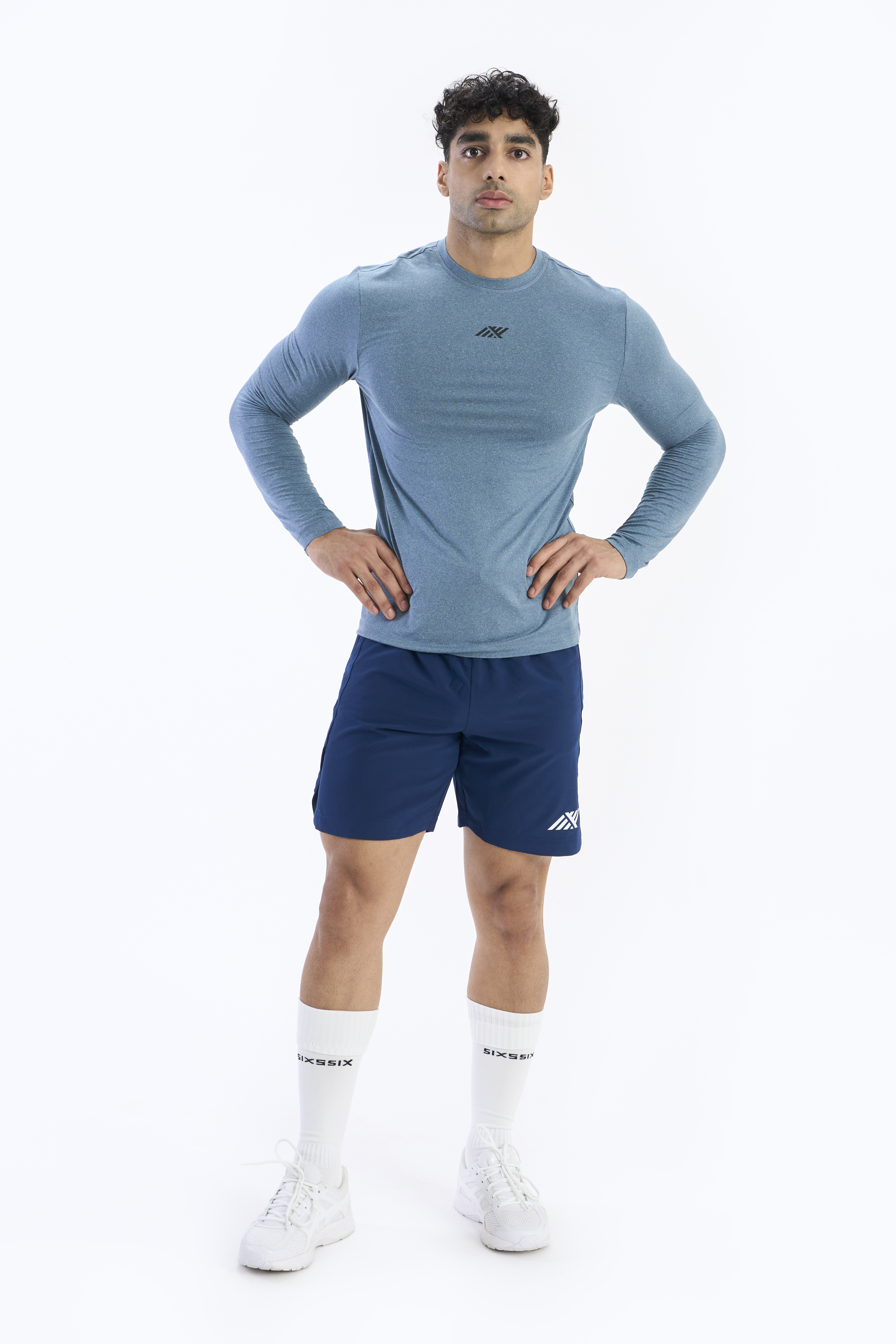 SIX5SIX Circuit Men's Full Sleeves Training T-Shirt in Legion Blue (5)