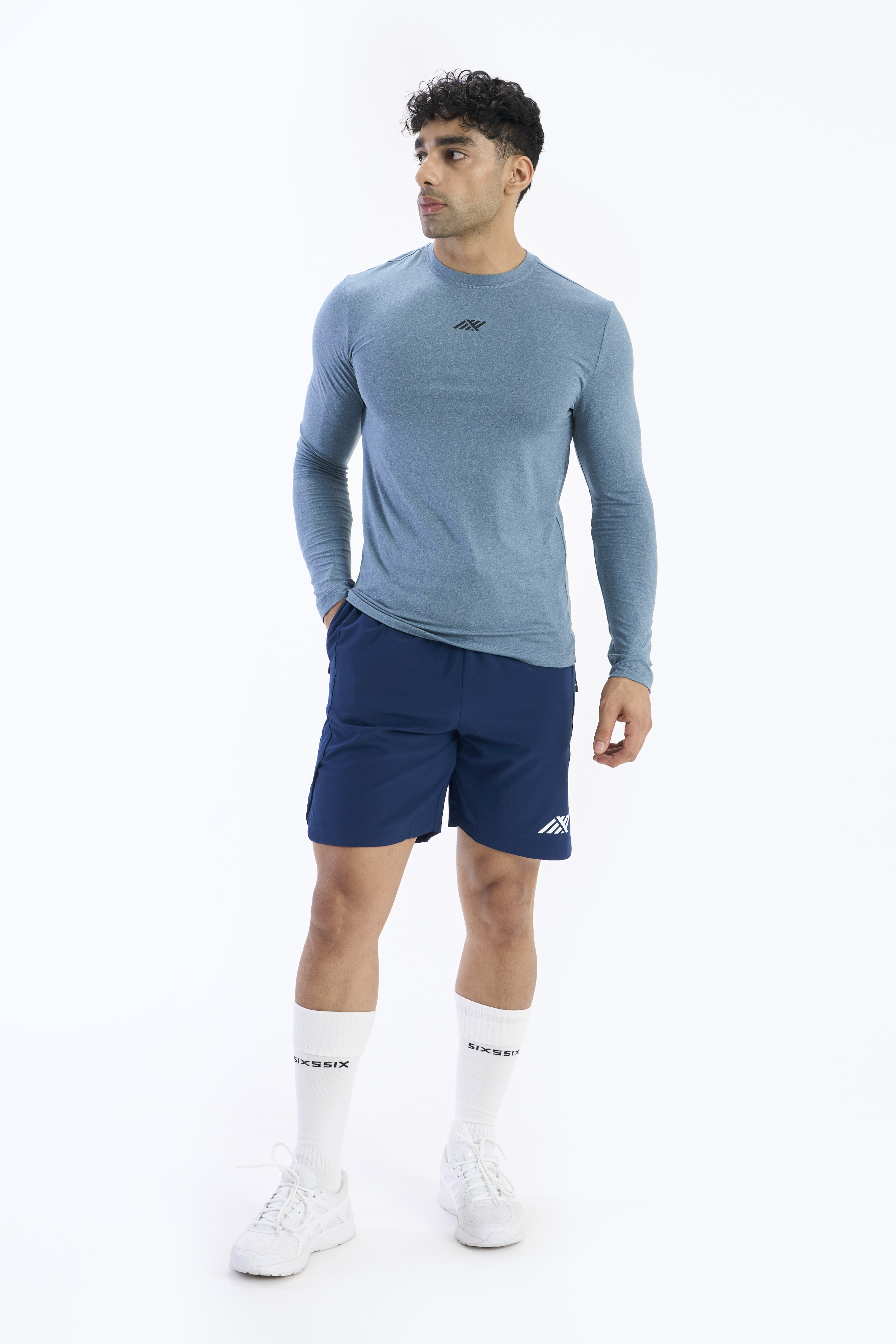 SIX5SIX Circuit Men's Full Sleeves Training T-Shirt in Legion Blue (6)