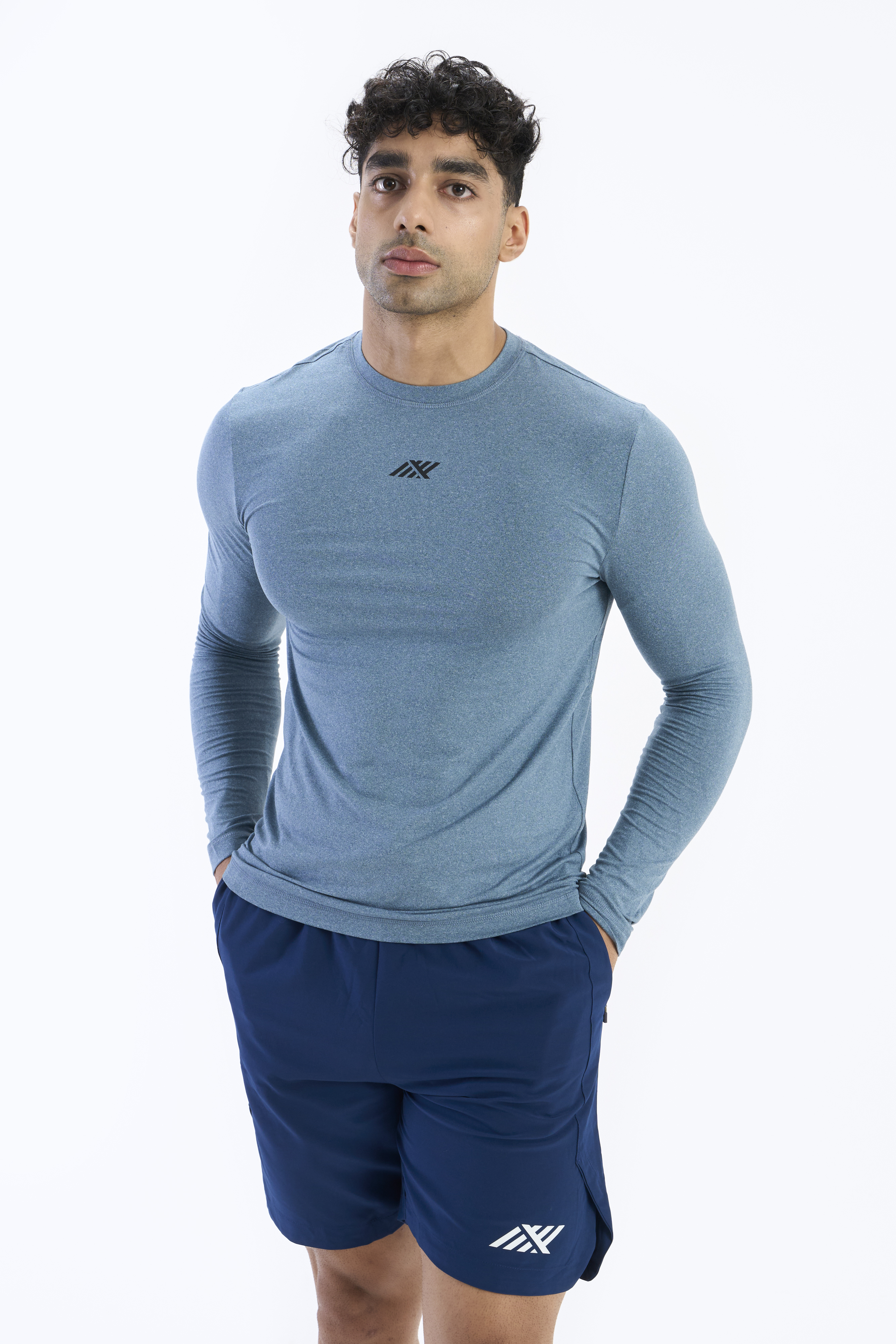 Circuit Men's Full Sleeves Training T-Shirt in Legion Blue