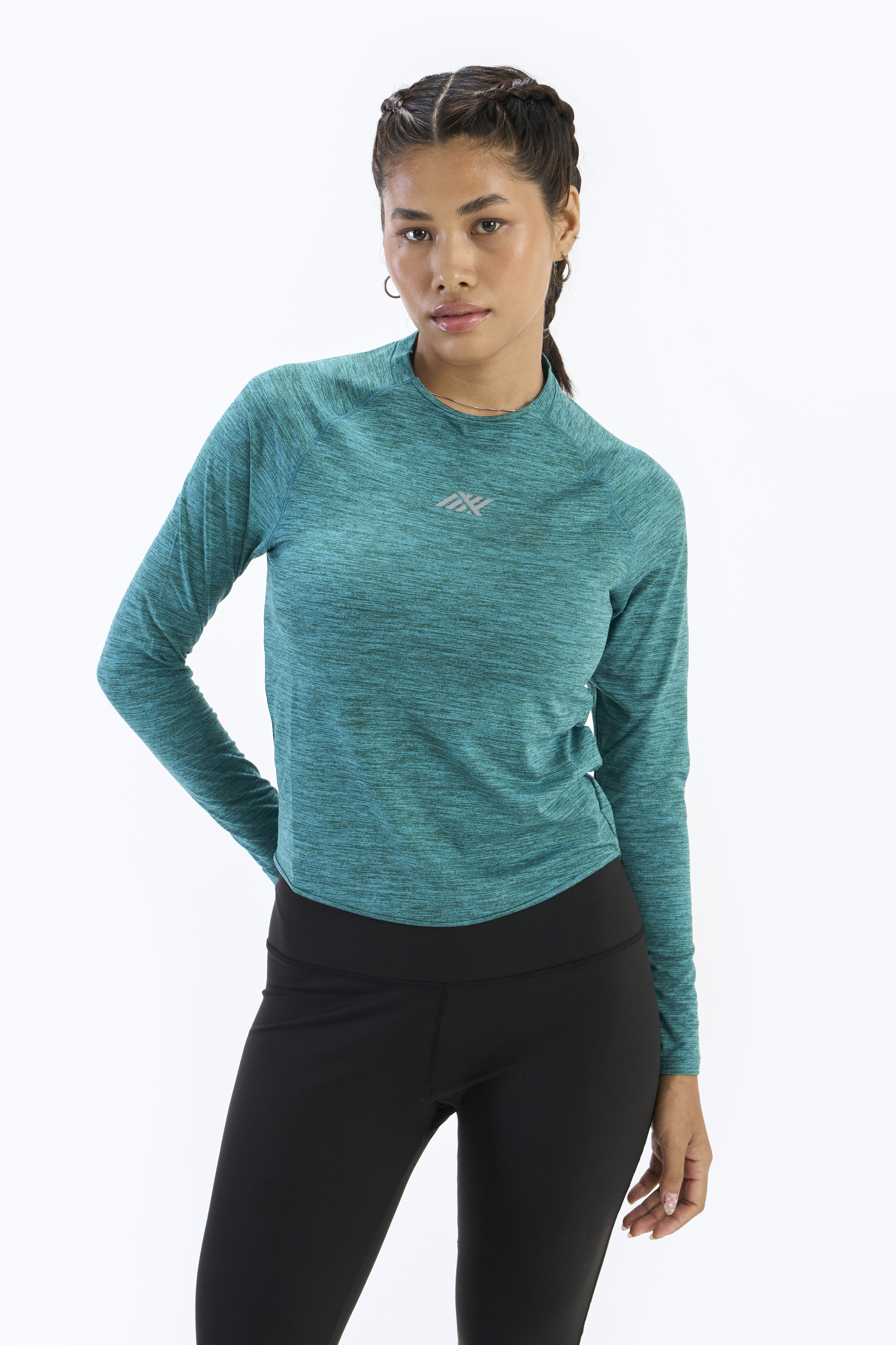 SIX5SIX Growth Women's Full Sleeves Training T-Shirt in Forest (6)